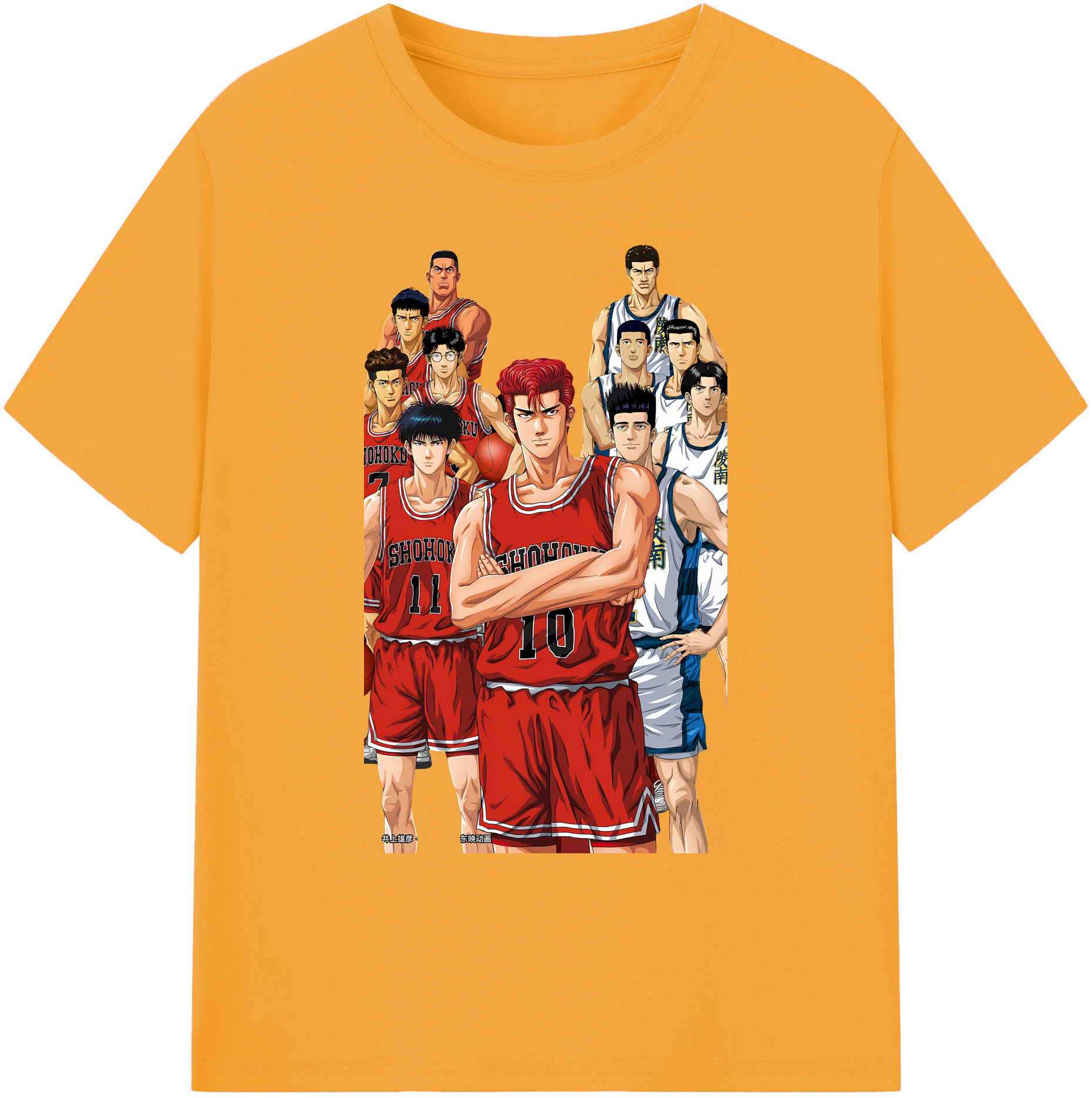 （画像用） SLAM DUNK／スラムダンク 綿100％ メンズ半袖Tシャツ｜肌触りやわらか＆通気性