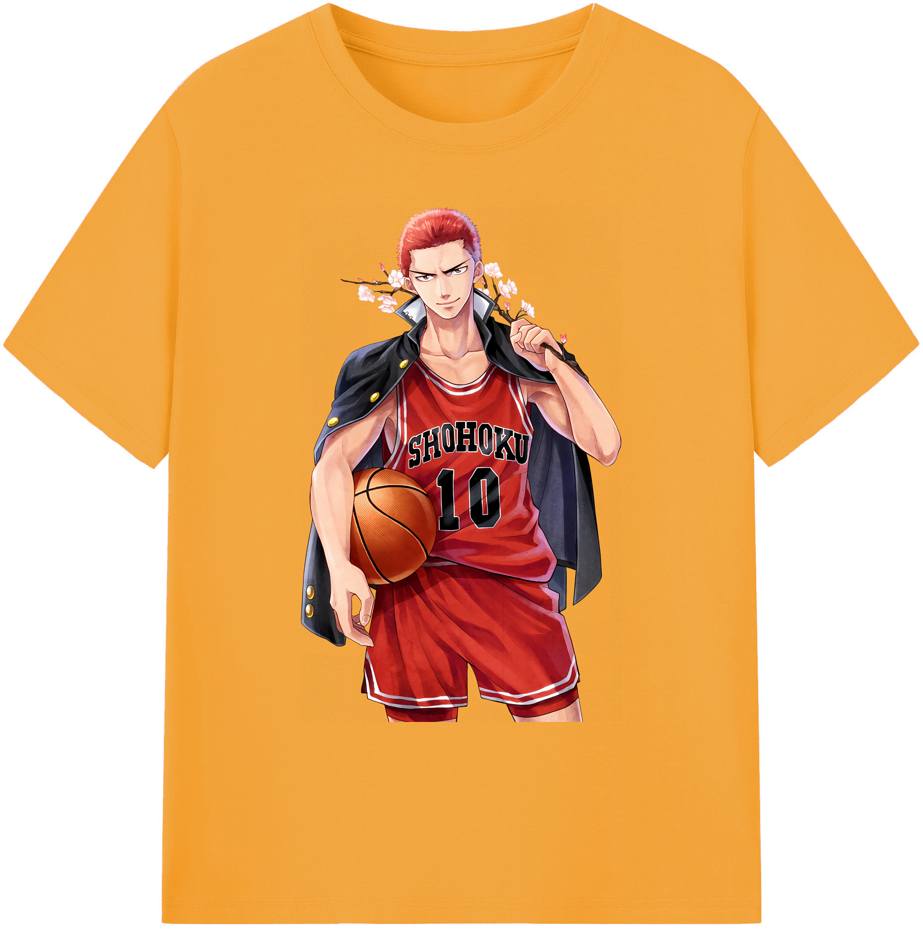（画像用） SLAM DUNK／スラムダンク 綿100％ メンズ半袖Tシャツ｜肌触りやわらか＆通気性