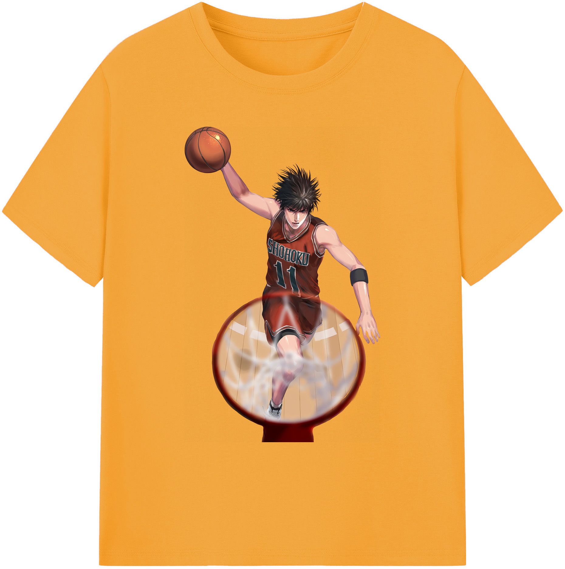 （画像用） SLAM DUNK／スラムダンク 綿100％ メンズ半袖Tシャツ｜肌触りやわらか＆通気性