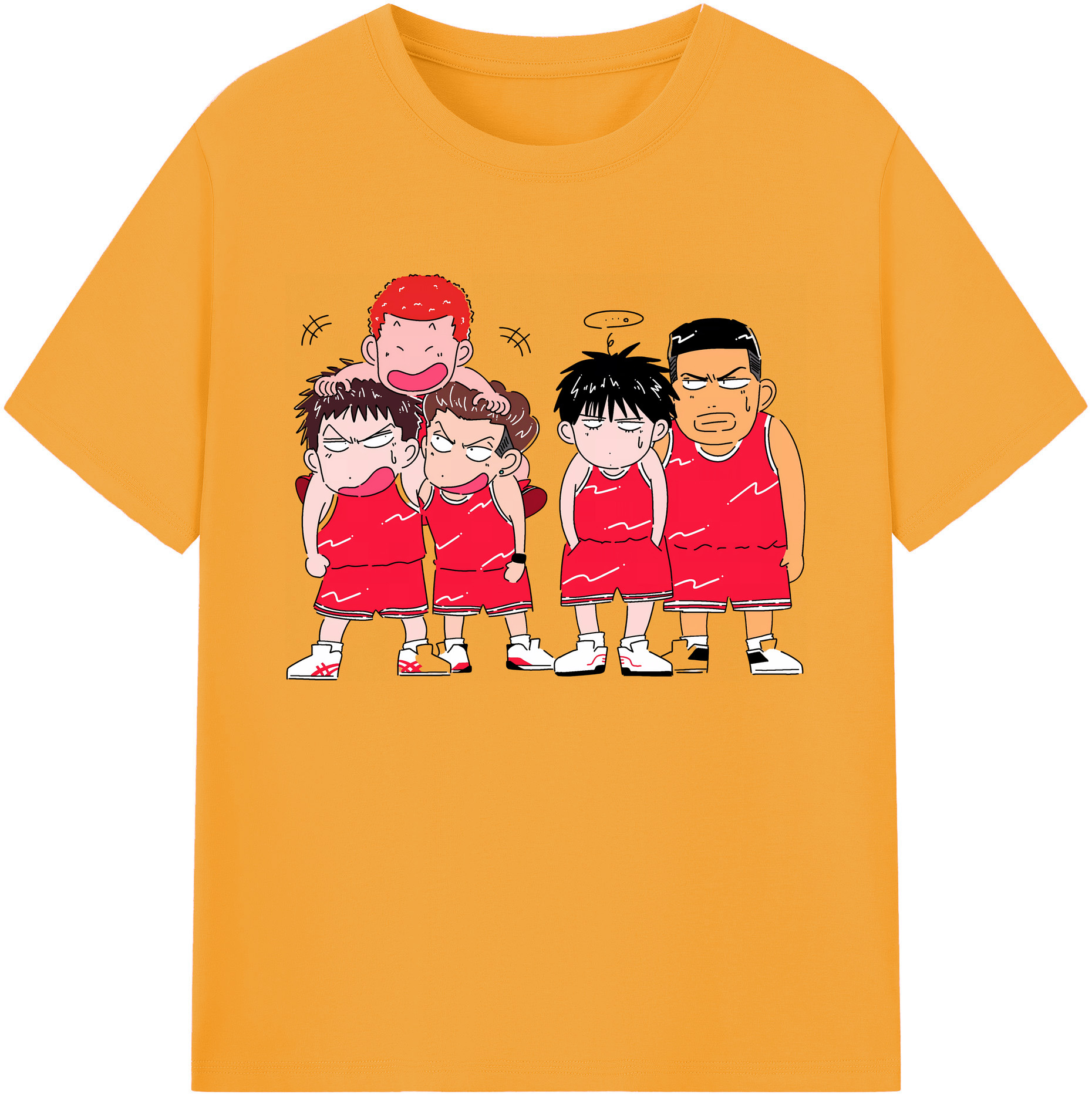（画像用） SLAM DUNK／スラムダンク 綿100％ メンズ半袖Tシャツ｜肌触りやわらか＆通気性