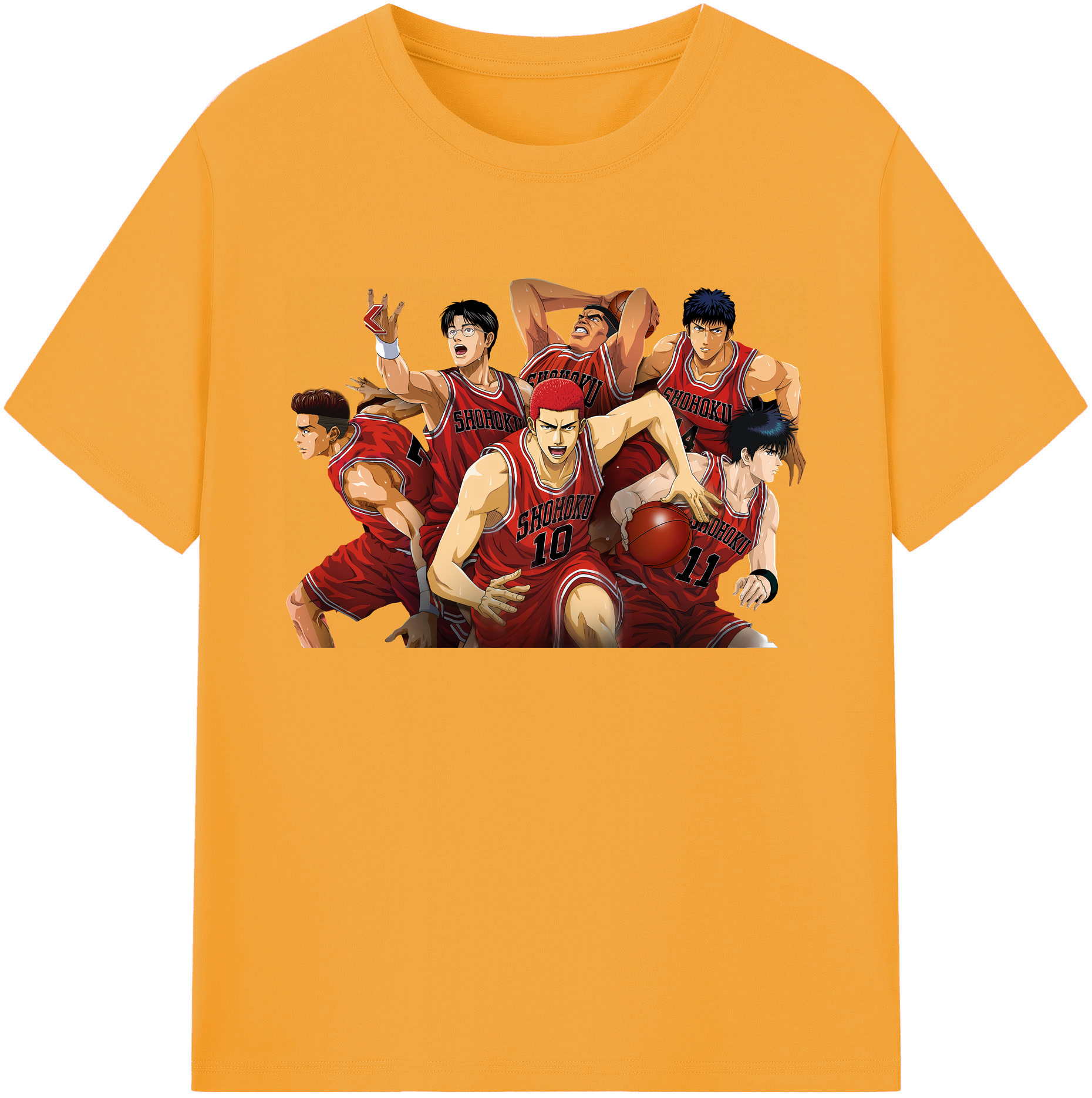 （画像用） SLAM DUNK／スラムダンク 綿100％ メンズ半袖Tシャツ｜肌触りやわらか＆通気性
