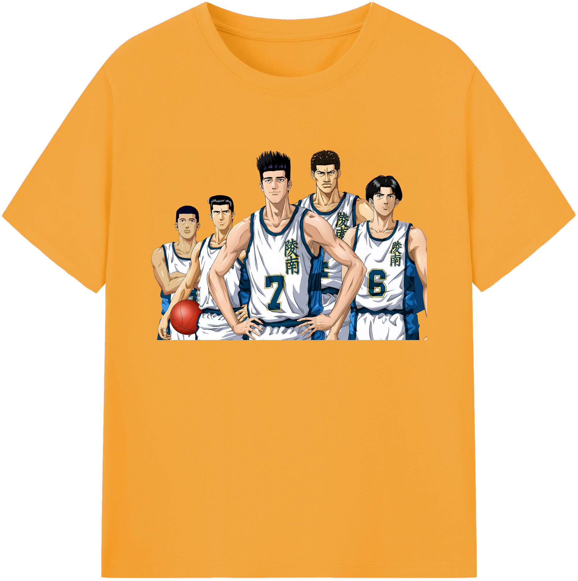 （画像用） SLAM DUNK／スラムダンク 綿100％ メンズ半袖Tシャツ｜肌触りやわらか＆通気性