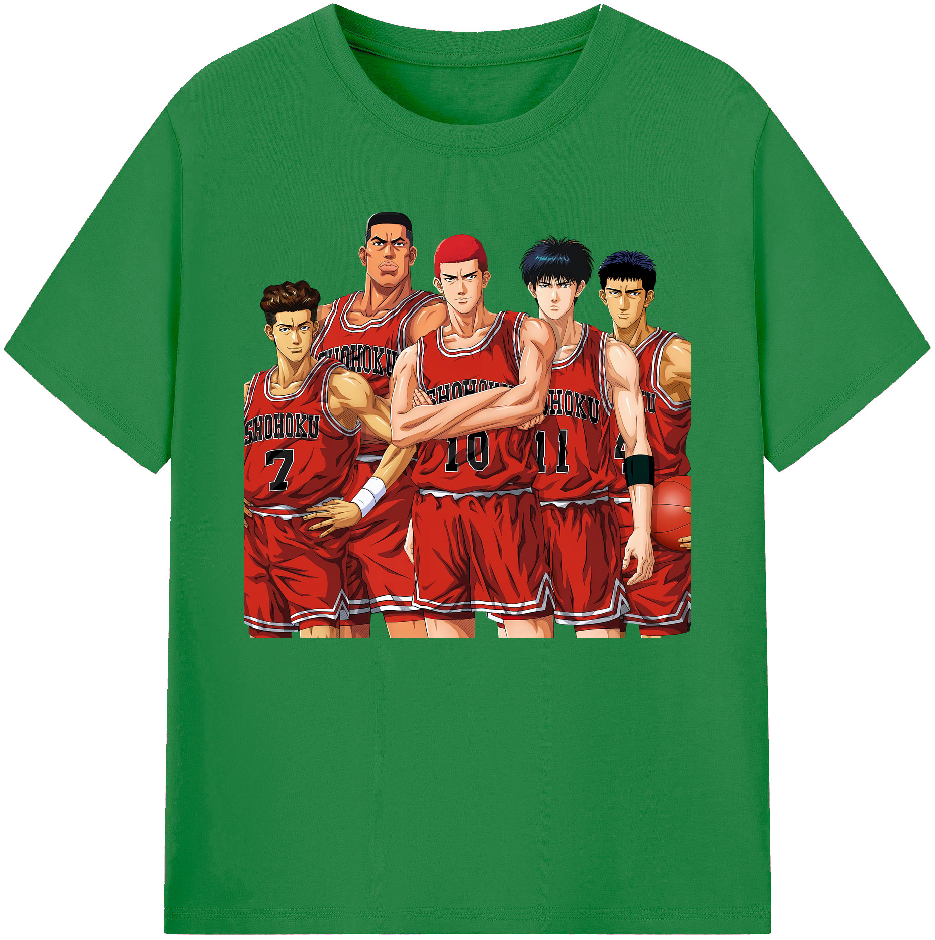 （画像用） SLAM DUNK／スラムダンク 綿100％ メンズ半袖Tシャツ｜肌触りやわらか＆通気性