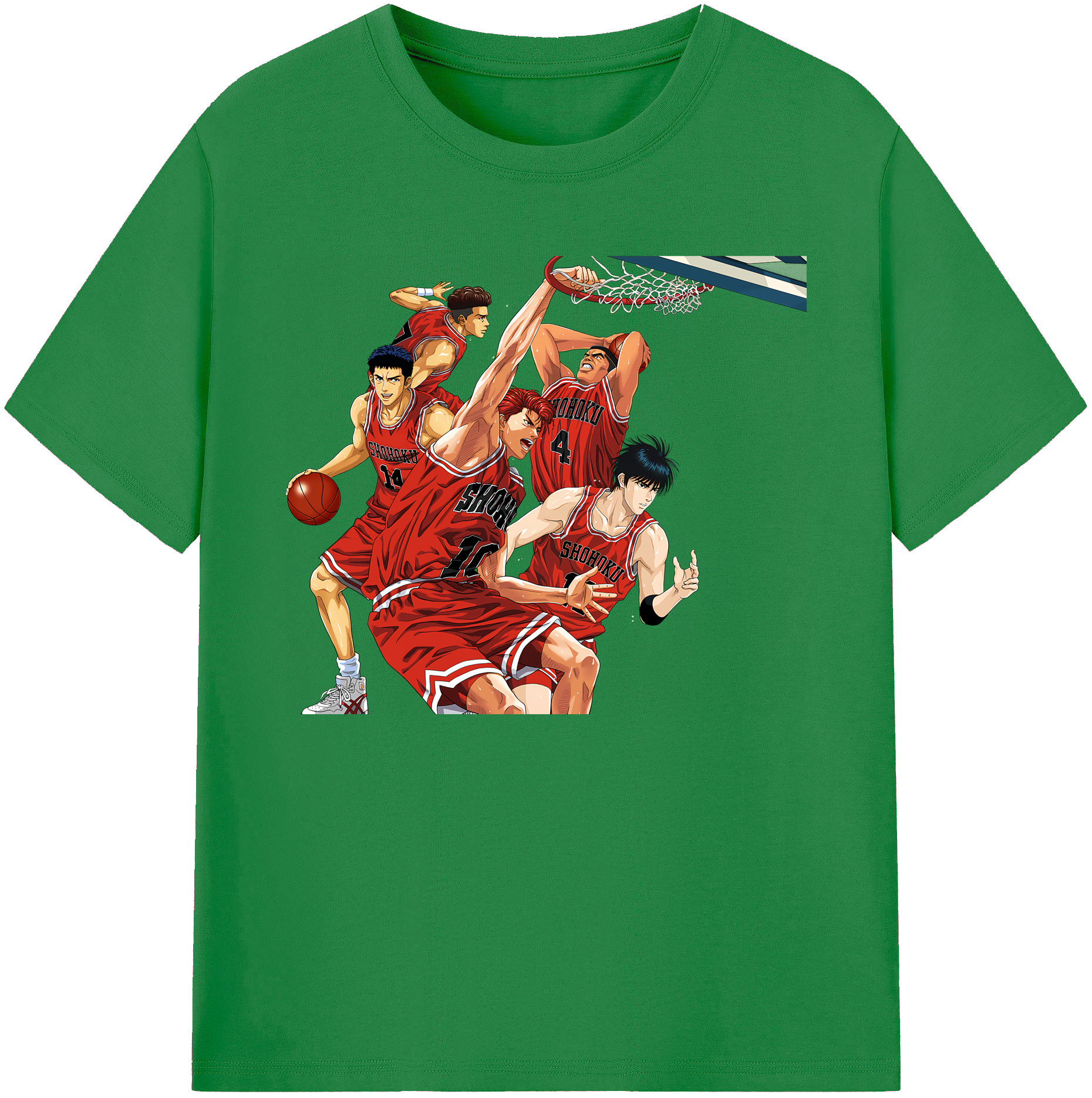 （画像用） SLAM DUNK／スラムダンク 綿100％ メンズ半袖Tシャツ｜肌触りやわらか＆通気性