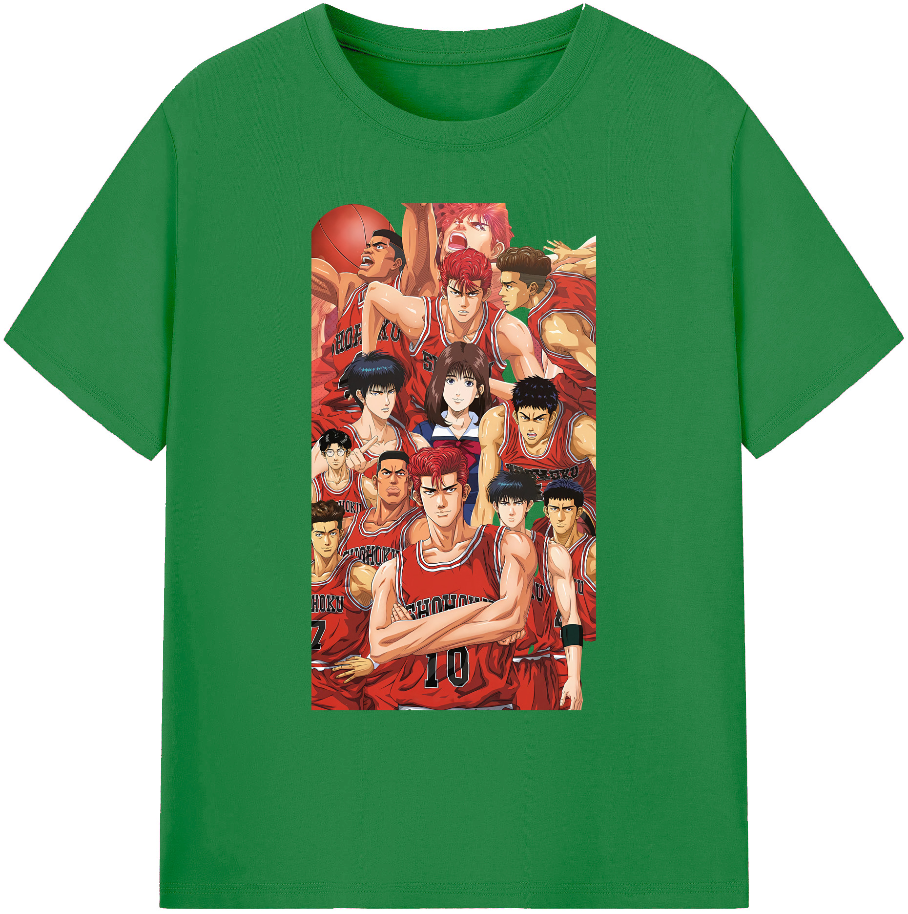 （画像用） SLAM DUNK／スラムダンク 綿100％ メンズ半袖Tシャツ｜肌触りやわらか＆通気性