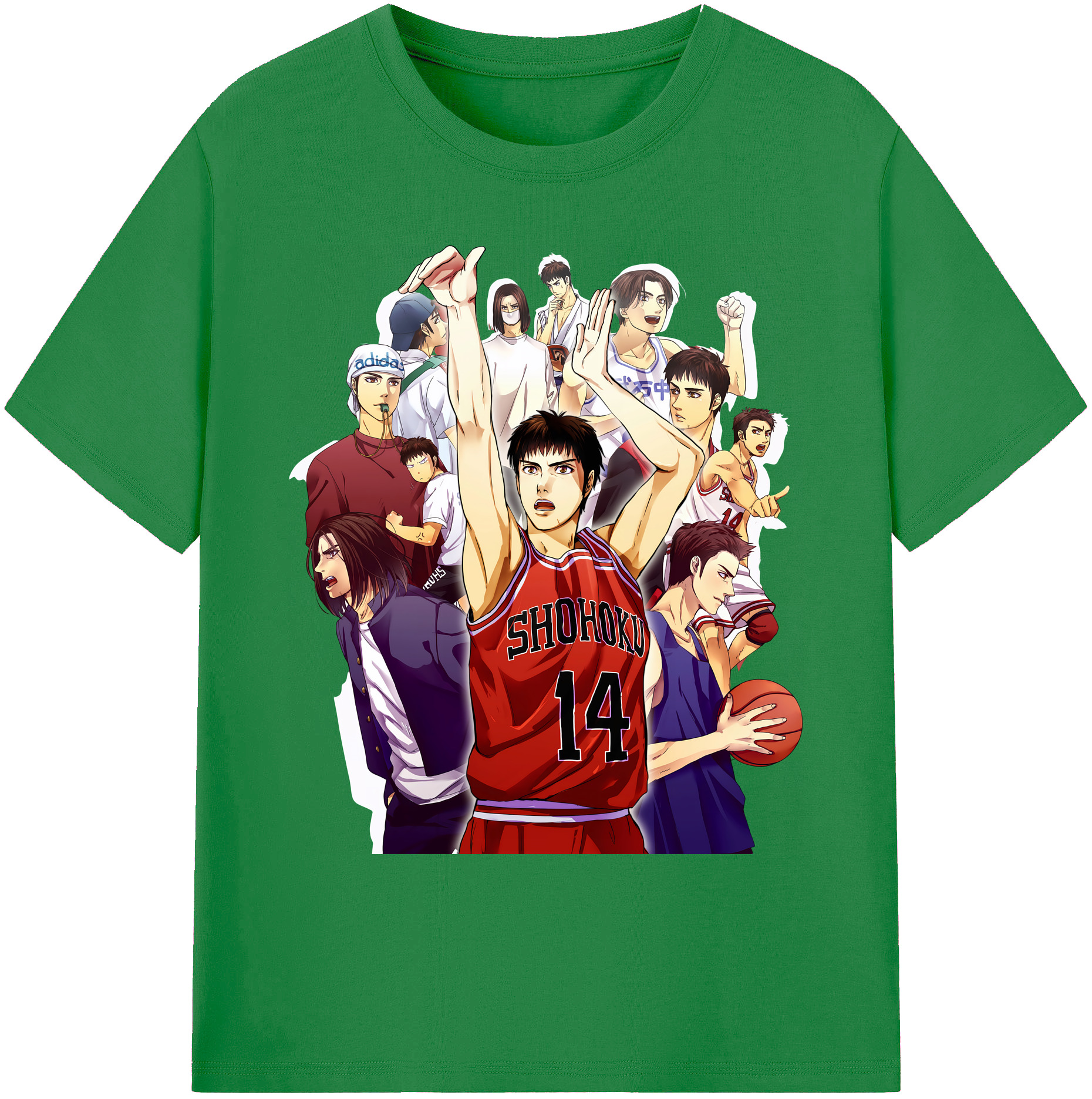 （画像用） SLAM DUNK／スラムダンク 綿100％ メンズ半袖Tシャツ｜肌触りやわらか＆通気性