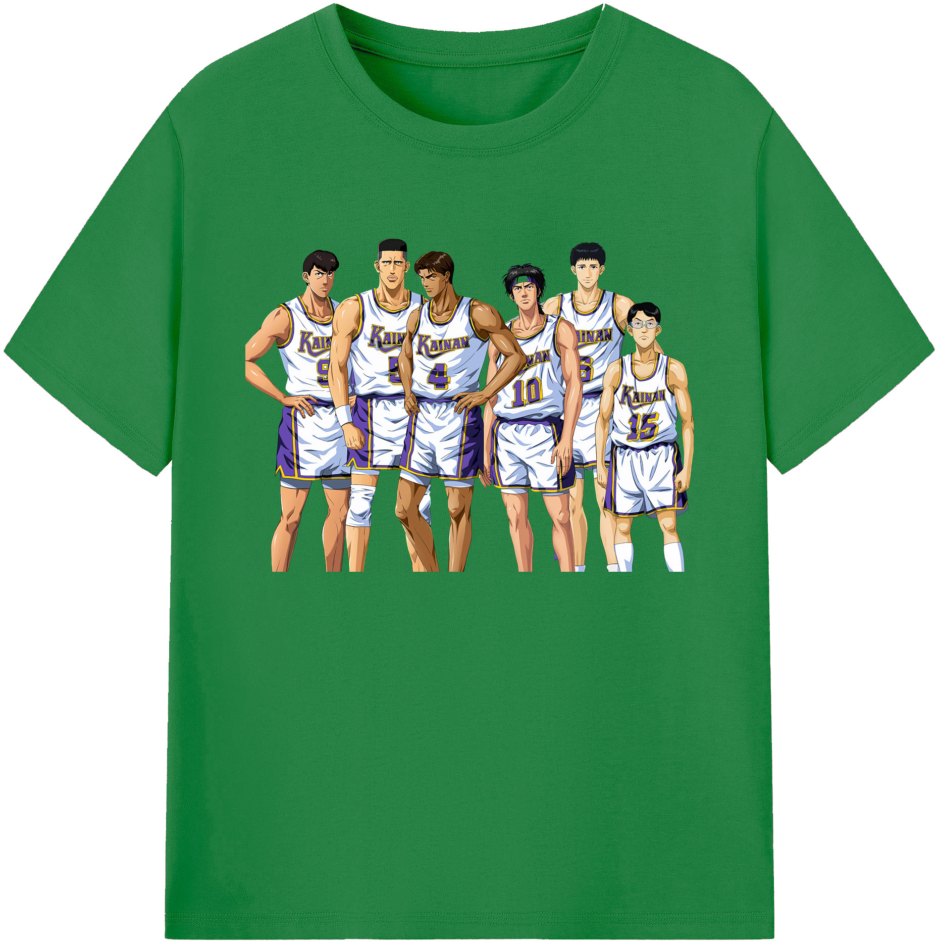 （画像用） SLAM DUNK／スラムダンク 綿100％ メンズ半袖Tシャツ｜肌触りやわらか＆通気性