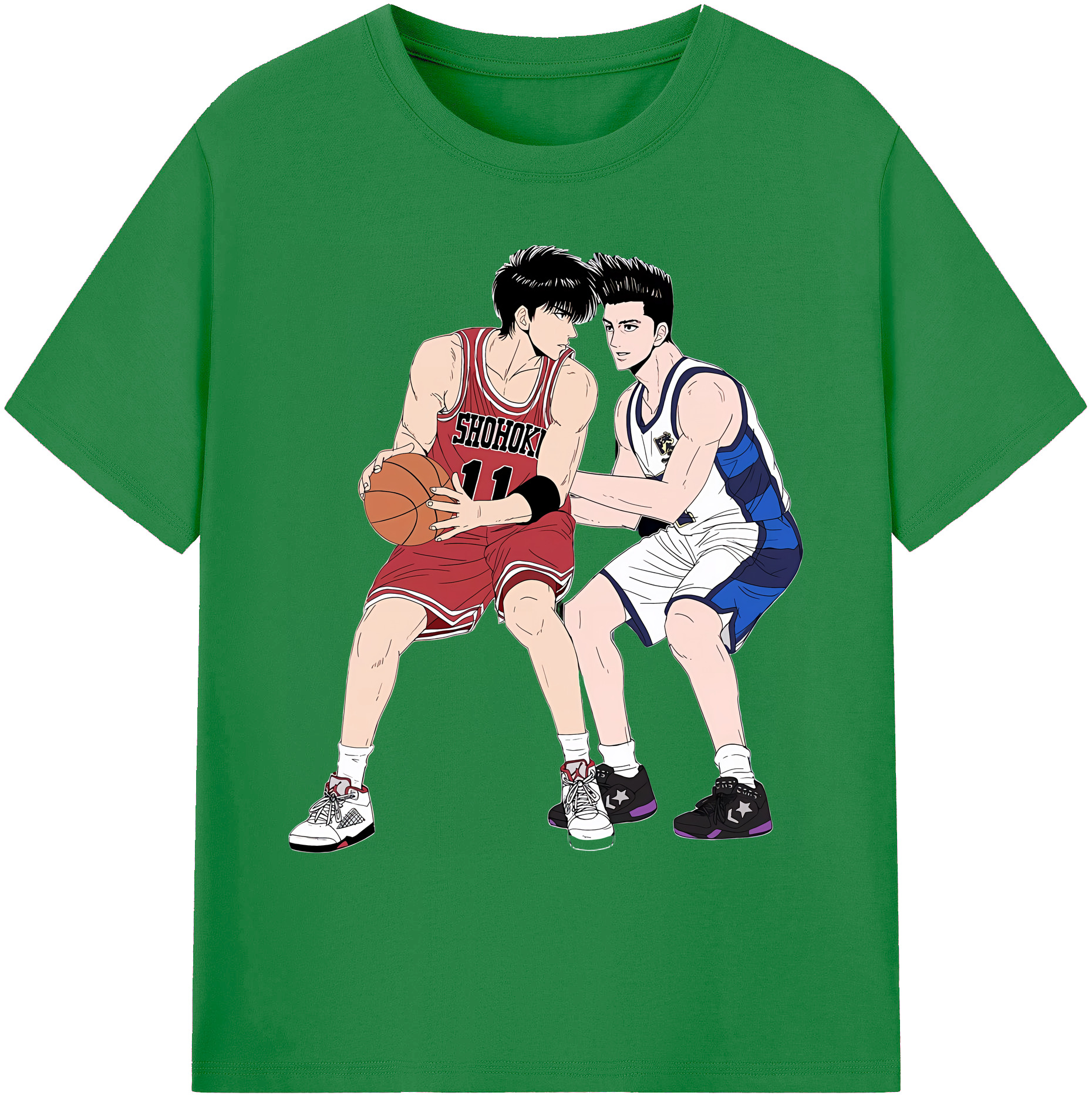 （画像用） SLAM DUNK／スラムダンク 綿100％ メンズ半袖Tシャツ｜肌触りやわらか＆通気性