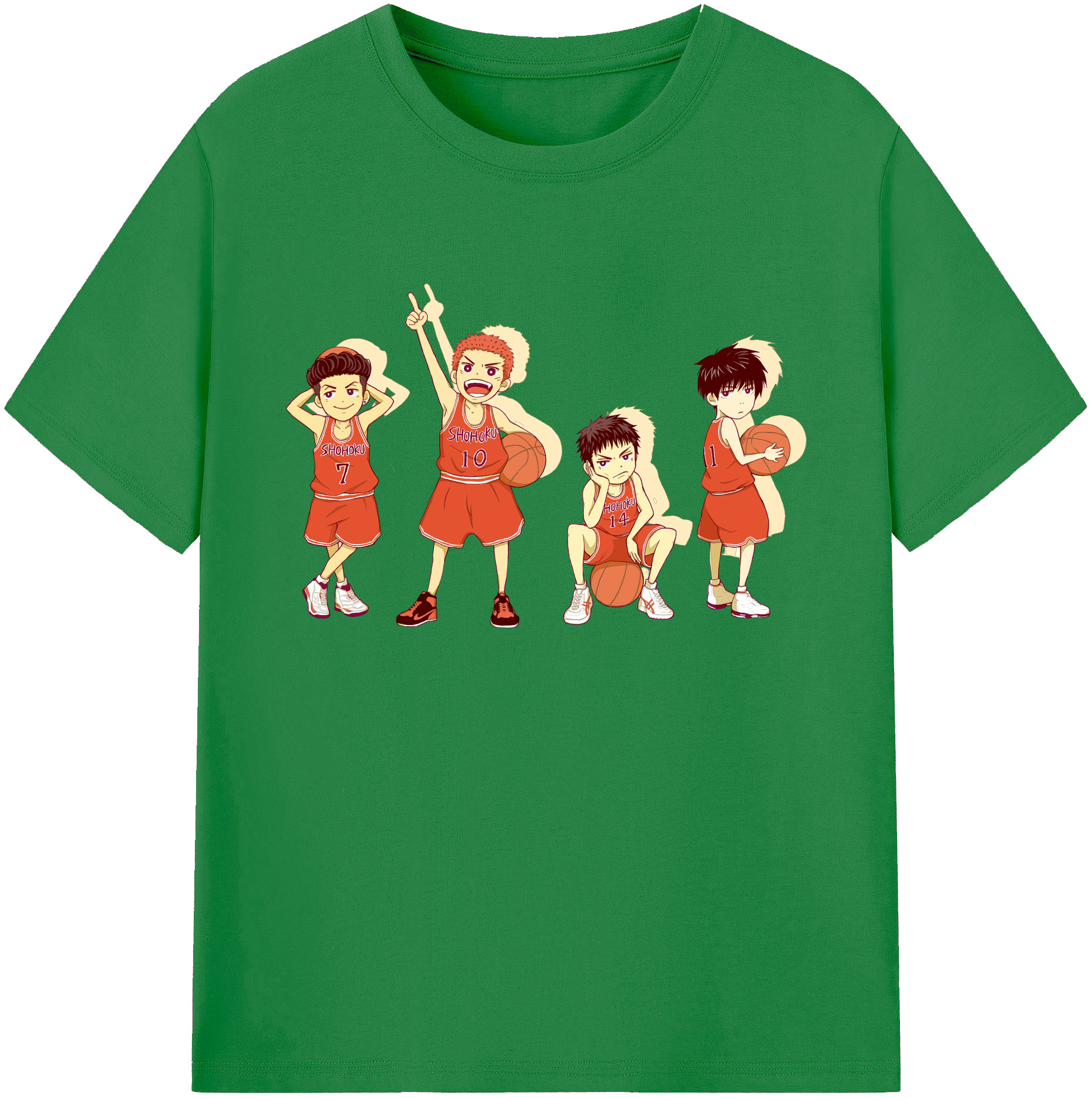 （画像用） SLAM DUNK／スラムダンク 綿100％ メンズ半袖Tシャツ｜肌触りやわらか＆通気性