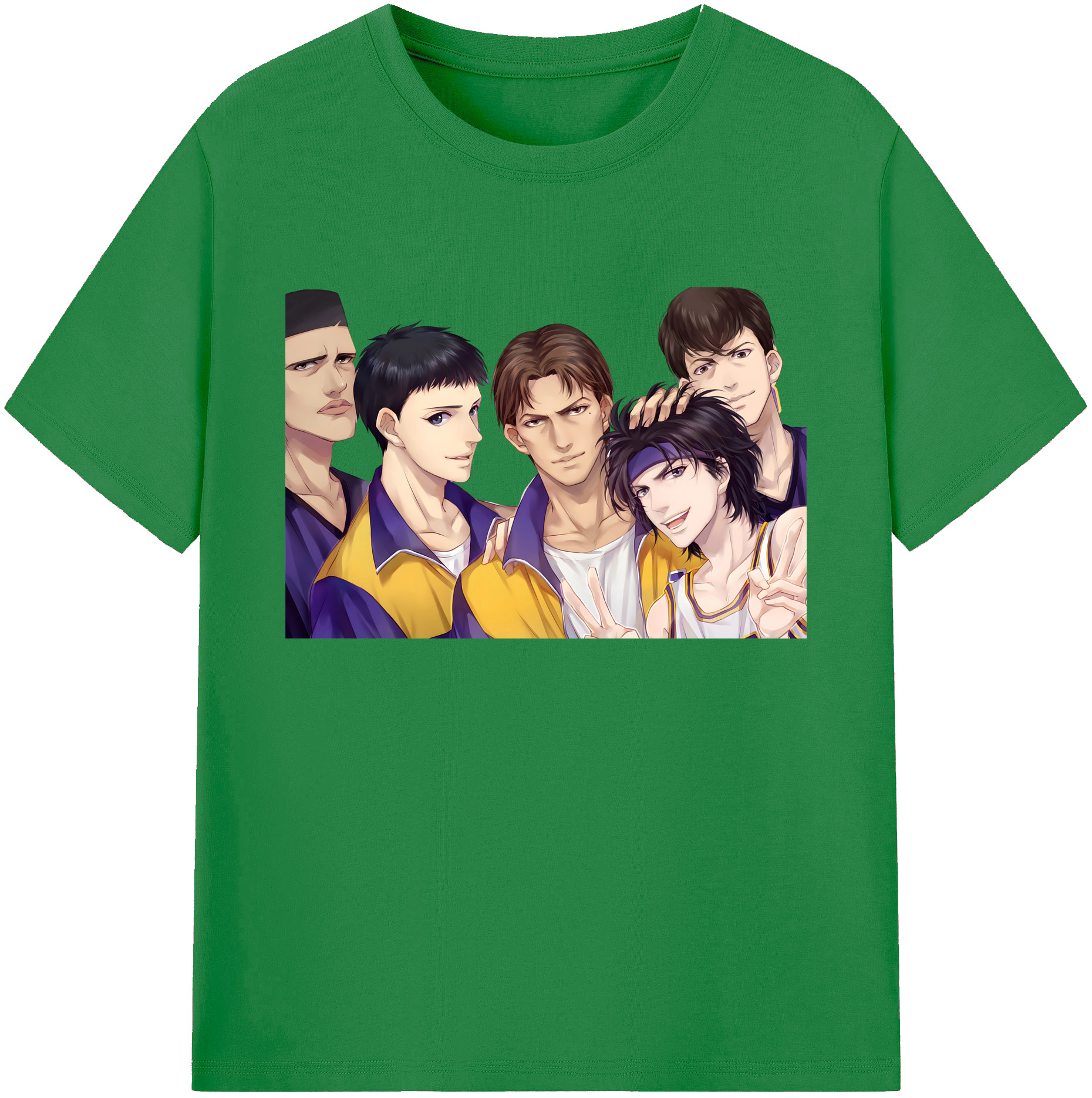 （画像用） SLAM DUNK／スラムダンク 綿100％ メンズ半袖Tシャツ｜肌触りやわらか＆通気性