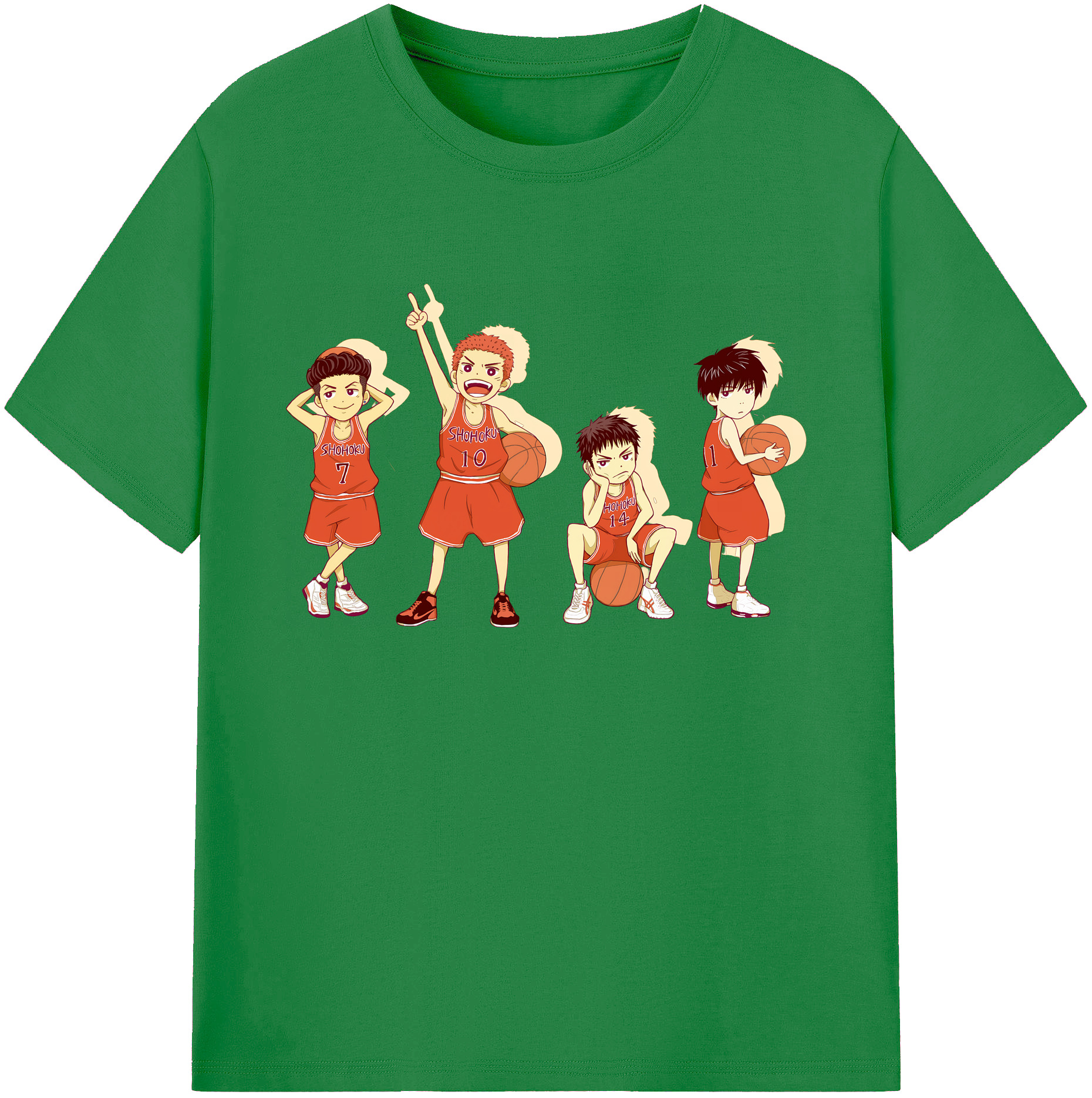 （画像用） SLAM DUNK／スラムダンク 綿100％ メンズ半袖Tシャツ｜肌触りやわらか＆通気性