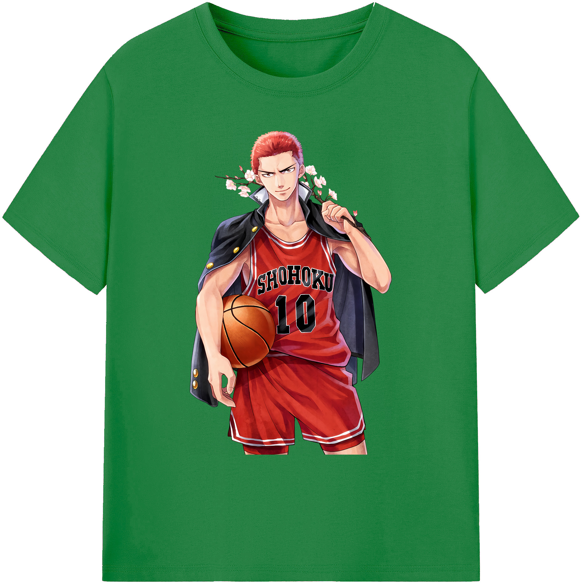 （画像用） SLAM DUNK／スラムダンク 綿100％ メンズ半袖Tシャツ｜肌触りやわらか＆通気性