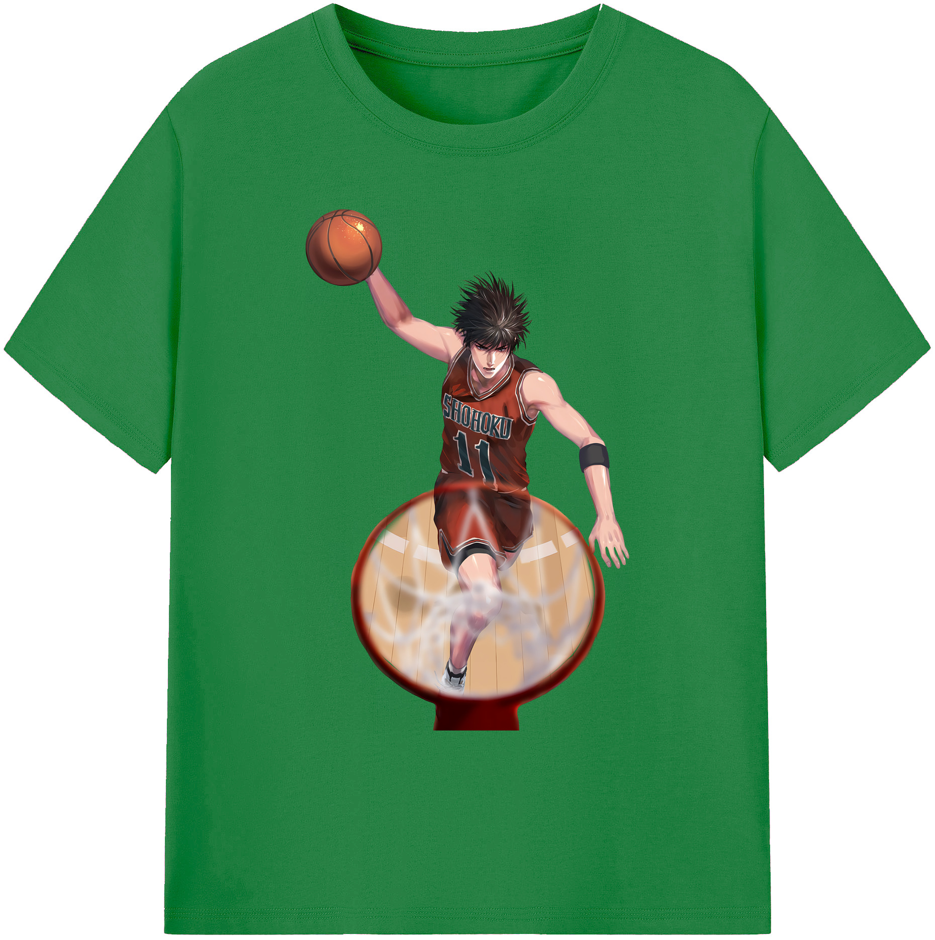 （画像用） SLAM DUNK／スラムダンク 綿100％ メンズ半袖Tシャツ｜肌触りやわらか＆通気性