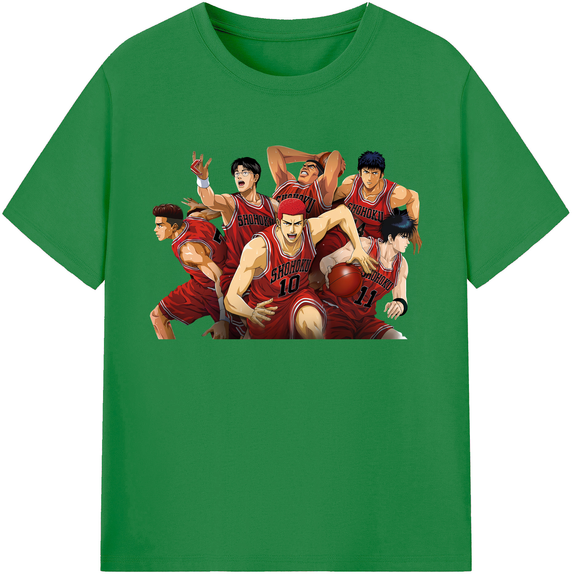 （画像用） SLAM DUNK／スラムダンク 綿100％ メンズ半袖Tシャツ｜肌触りやわらか＆通気性