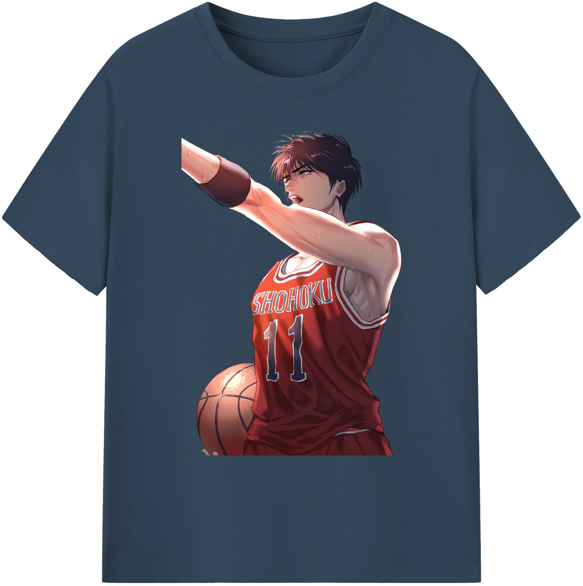 （画像用） SLAM DUNK／スラムダンク 綿100％ メンズ半袖Tシャツ｜肌触りやわらか＆通気性