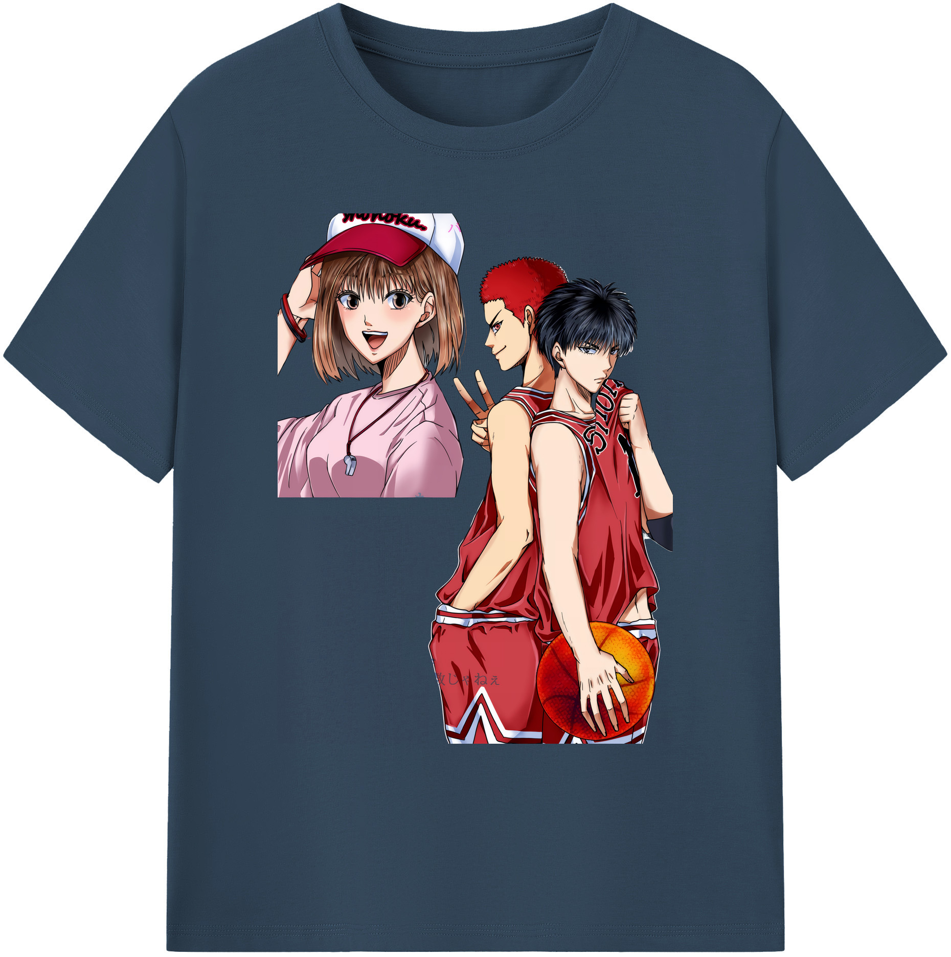 （画像用） SLAM DUNK／スラムダンク 綿100％ メンズ半袖Tシャツ｜肌触りやわらか＆通気性