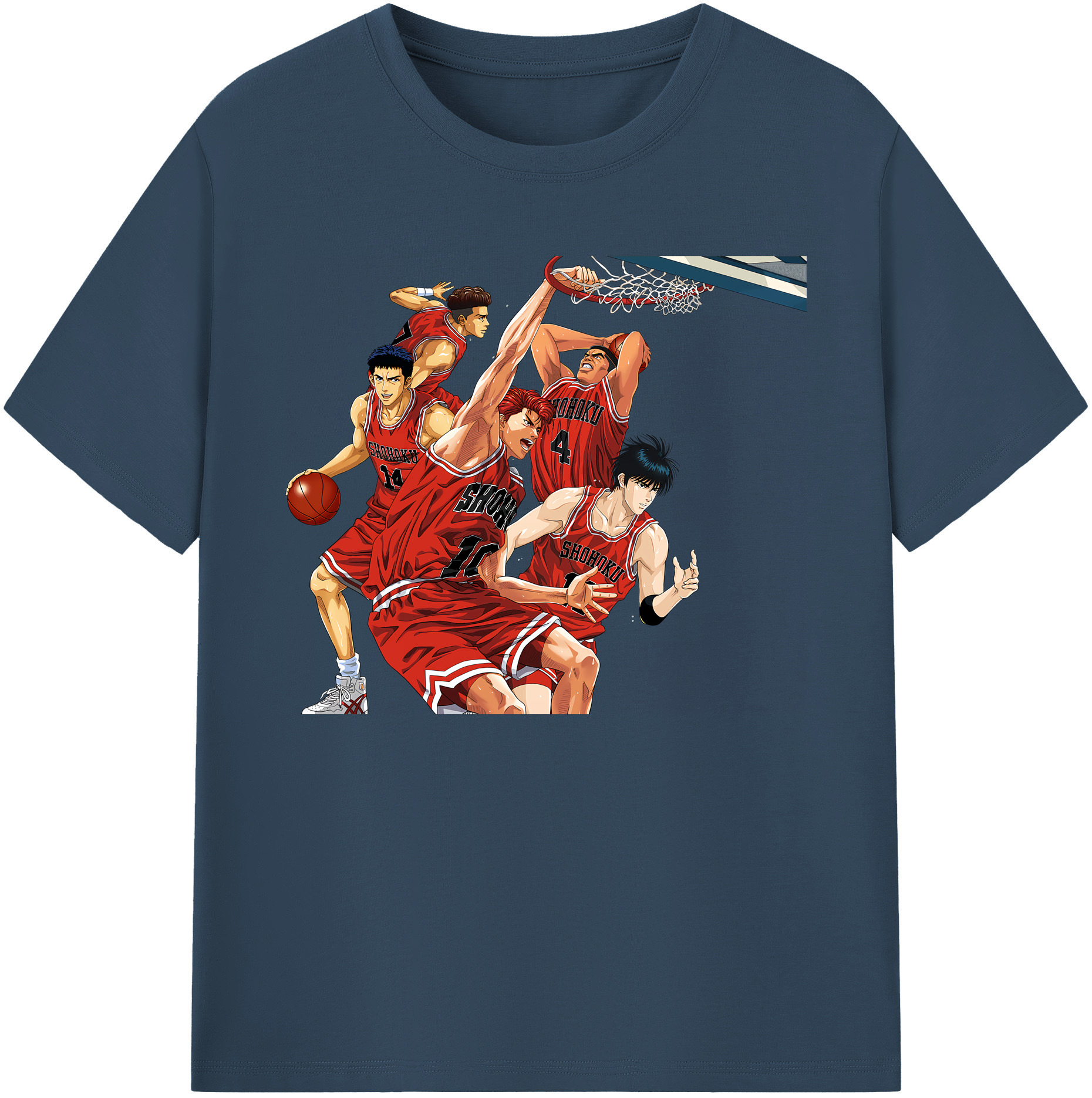 （画像用） SLAM DUNK／スラムダンク 綿100％ メンズ半袖Tシャツ｜肌触りやわらか＆通気性