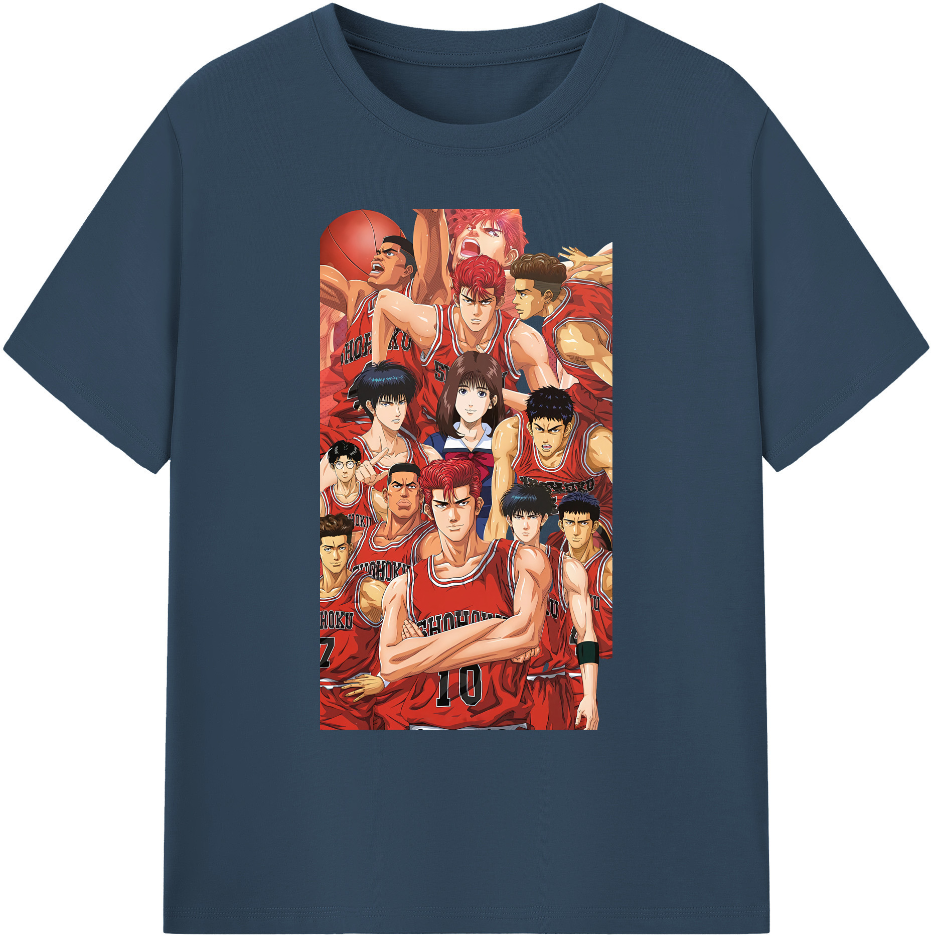 （画像用） SLAM DUNK／スラムダンク 綿100％ メンズ半袖Tシャツ｜肌触りやわらか＆通気性