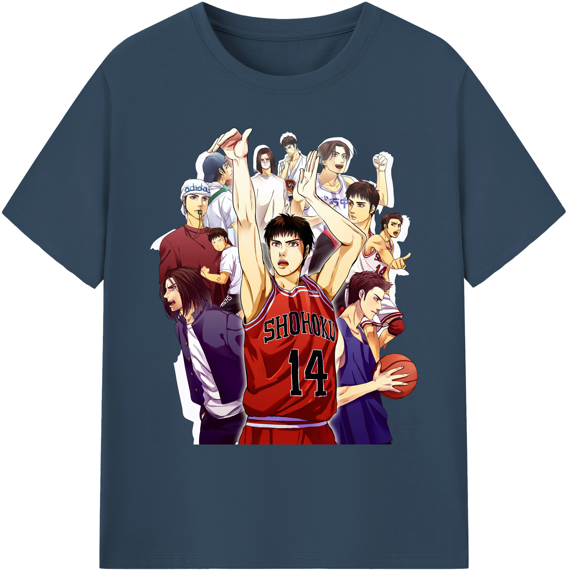（画像用） SLAM DUNK／スラムダンク 綿100％ メンズ半袖Tシャツ｜肌触りやわらか＆通気性