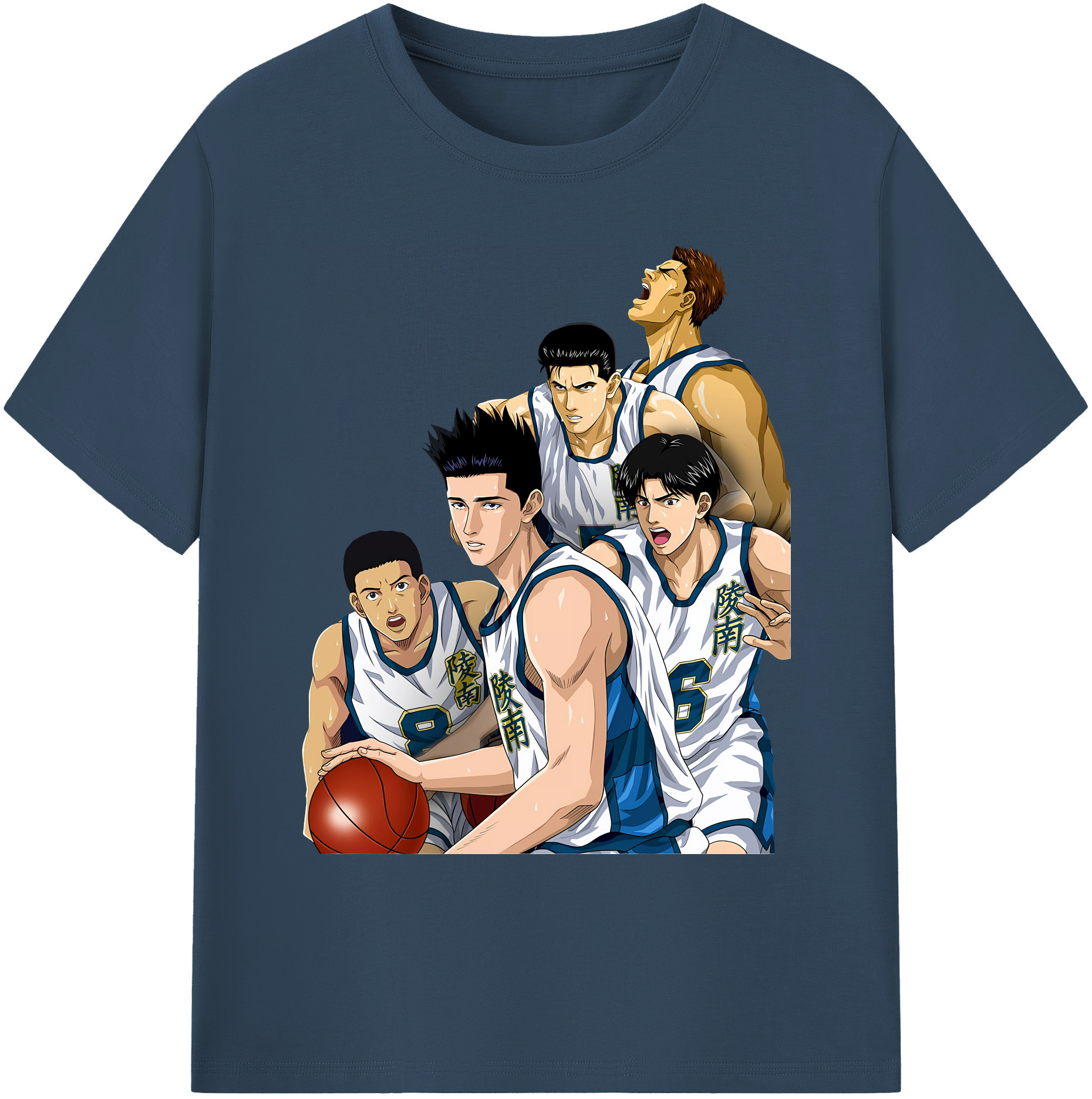 （画像用） SLAM DUNK／スラムダンク 綿100％ メンズ半袖Tシャツ｜肌触りやわらか＆通気性