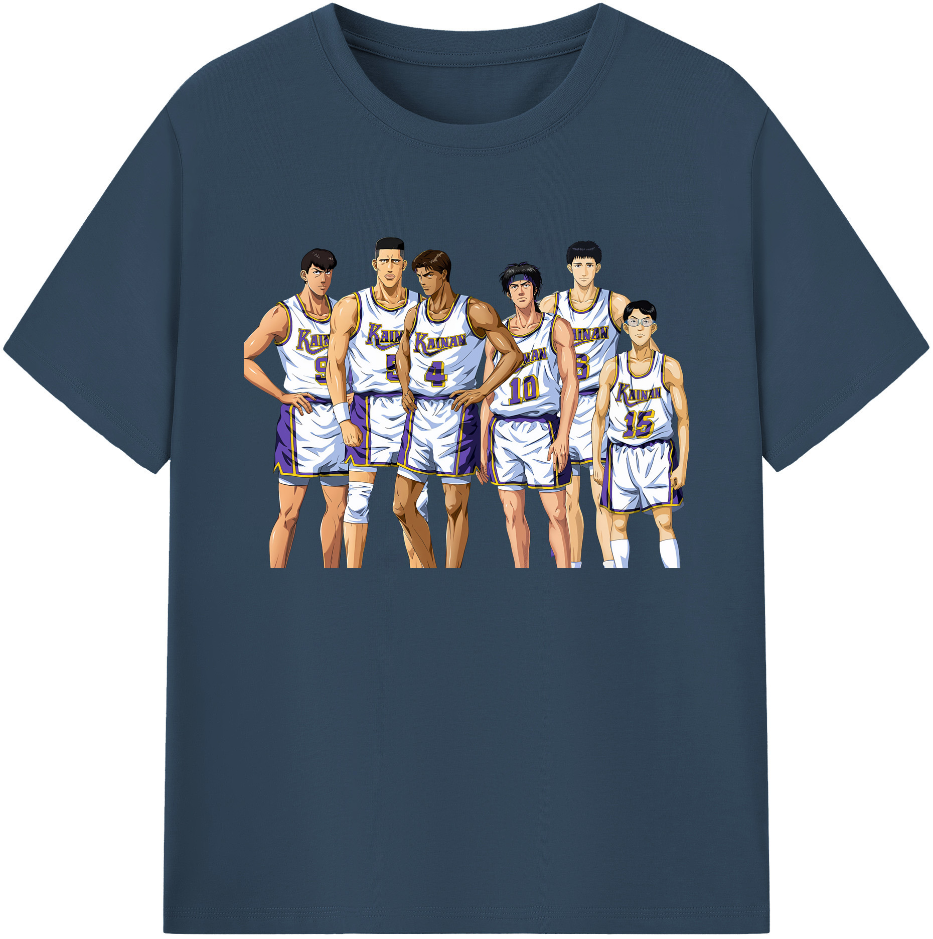 （画像用） SLAM DUNK／スラムダンク 綿100％ メンズ半袖Tシャツ｜肌触りやわらか＆通気性