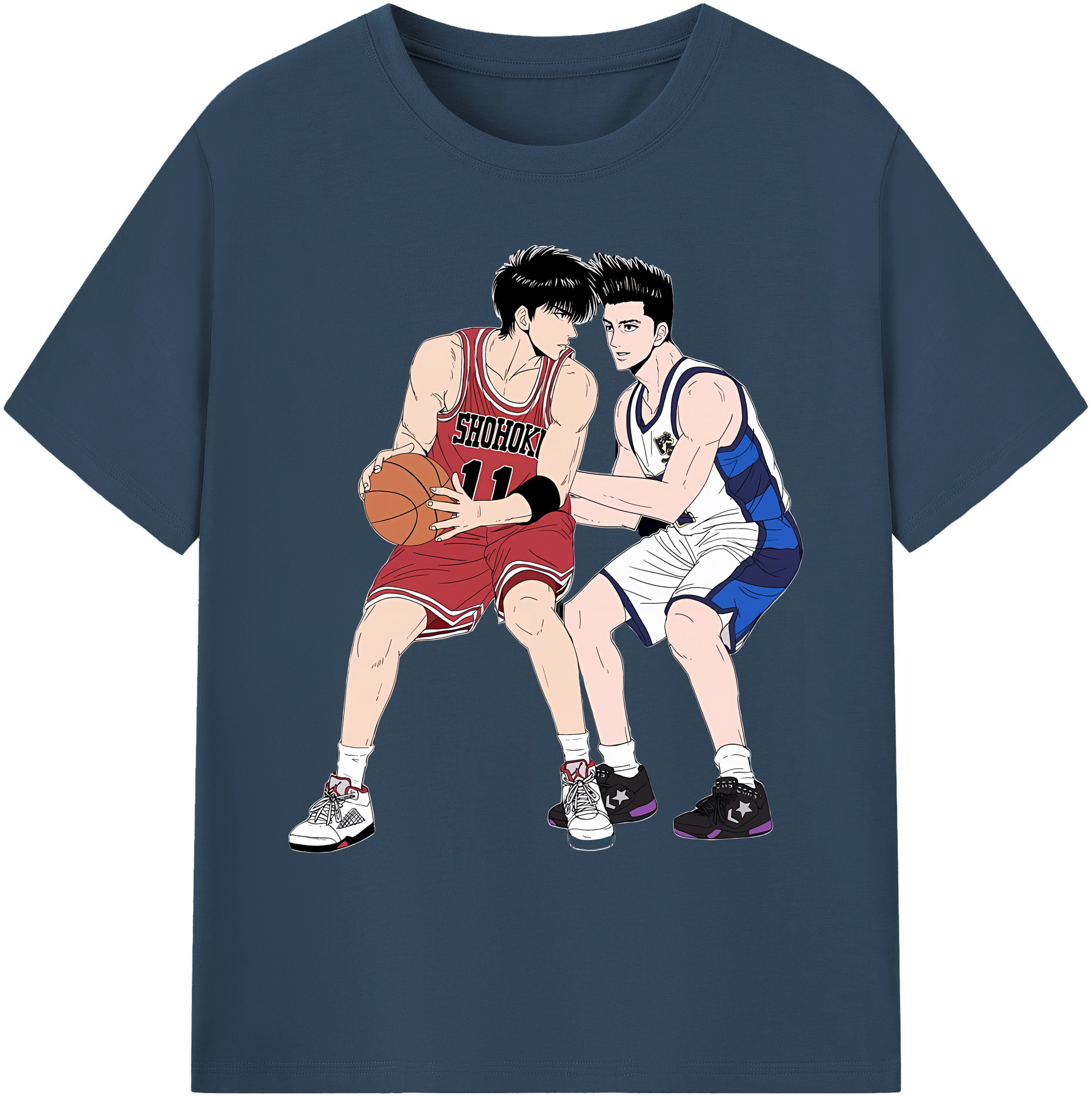 （画像用） SLAM DUNK／スラムダンク 綿100％ メンズ半袖Tシャツ｜肌触りやわらか＆通気性