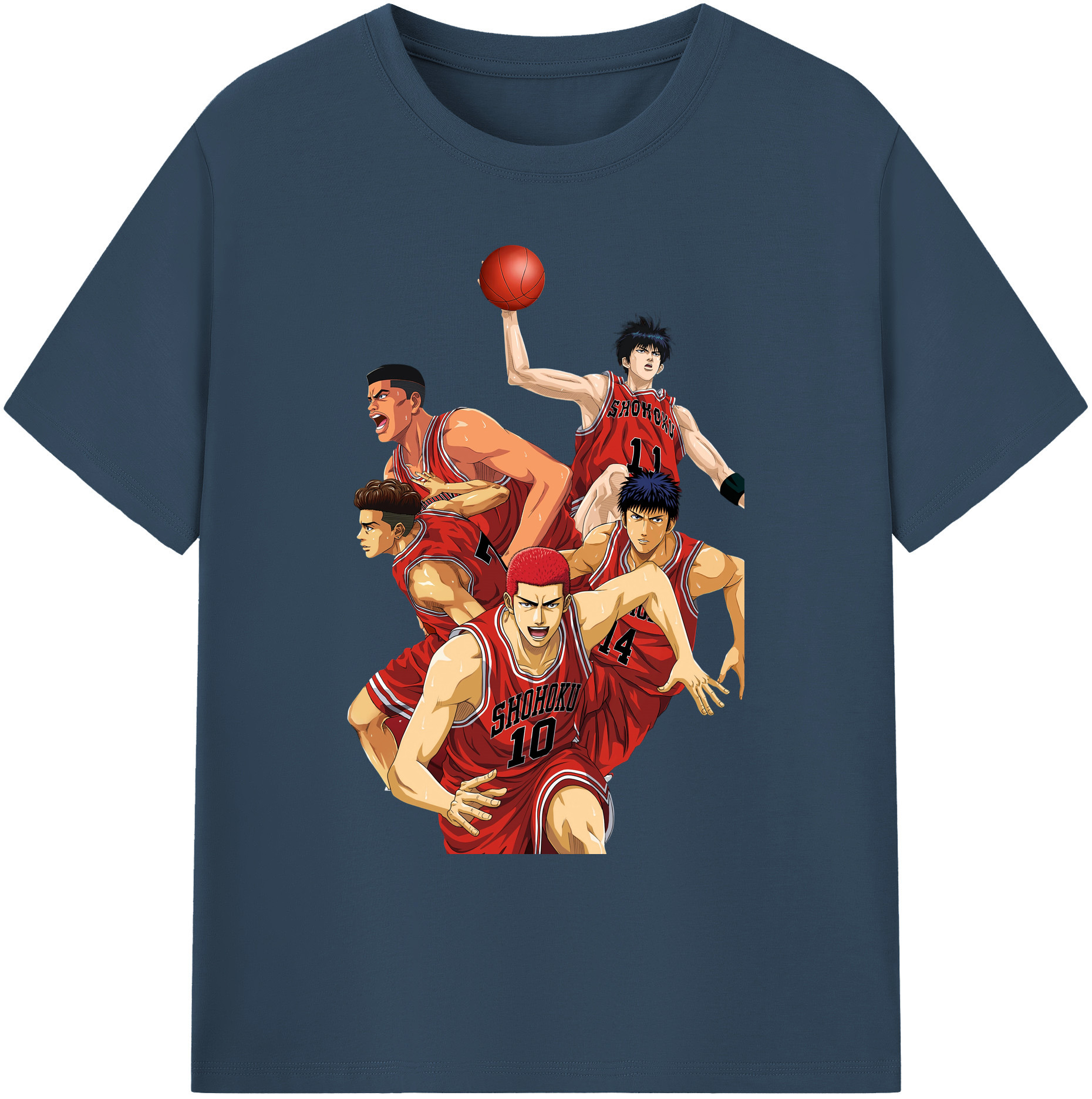 （画像用） SLAM DUNK／スラムダンク 綿100％ メンズ半袖Tシャツ｜肌触りやわらか＆通気性