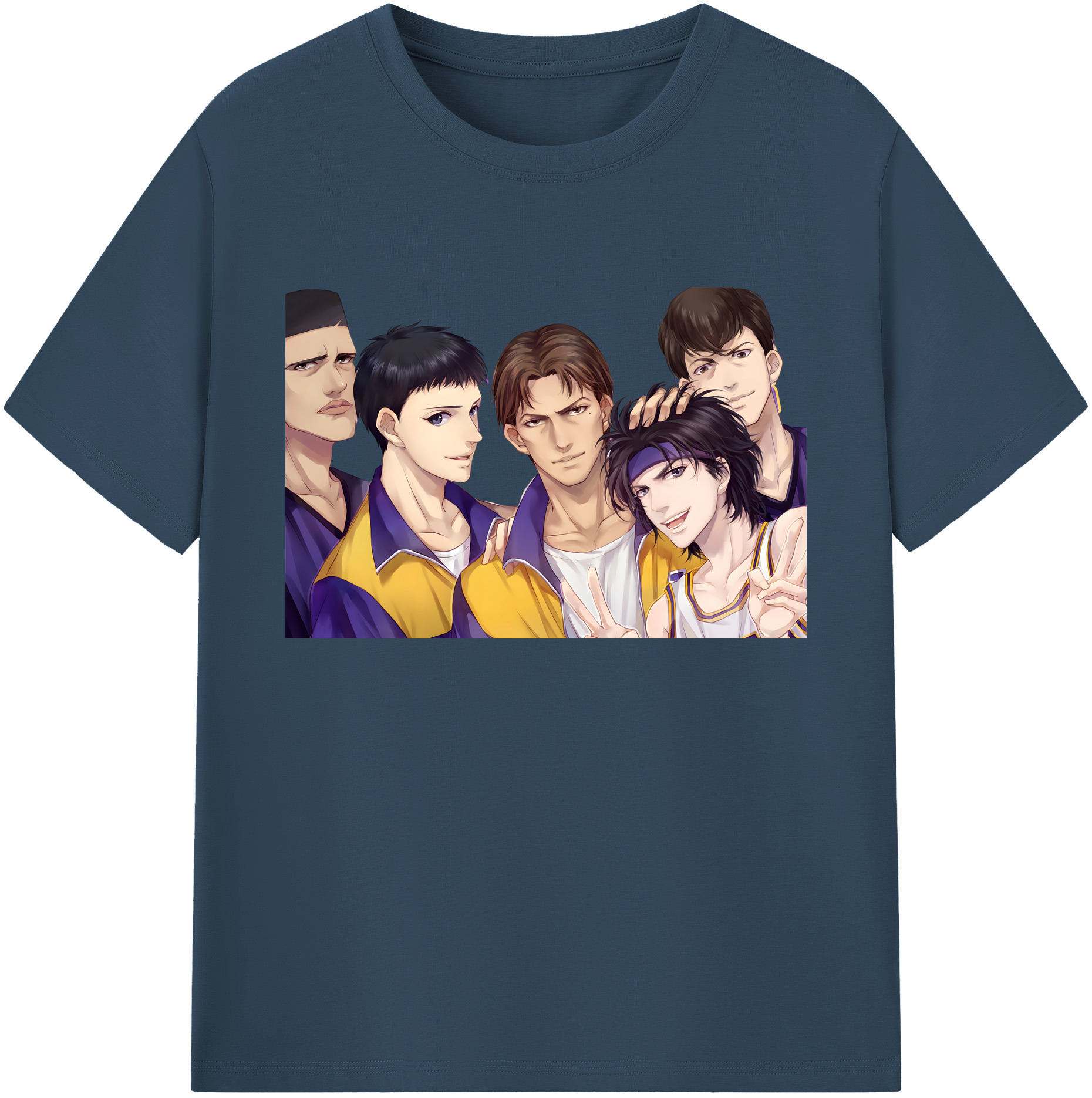（画像用） SLAM DUNK／スラムダンク 綿100％ メンズ半袖Tシャツ｜肌触りやわらか＆通気性
