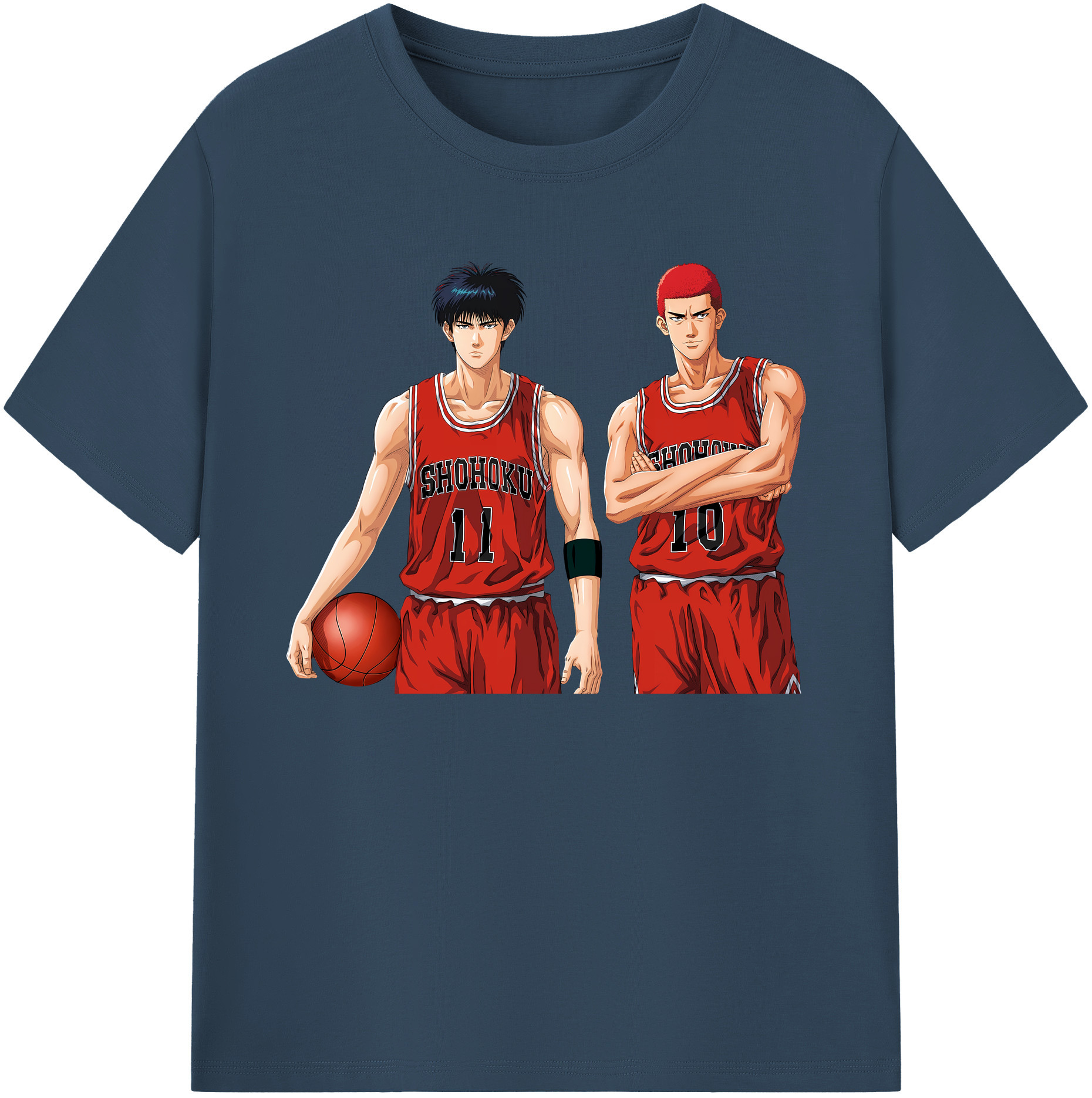 （画像用） SLAM DUNK／スラムダンク 綿100％ メンズ半袖Tシャツ｜肌触りやわらか＆通気性