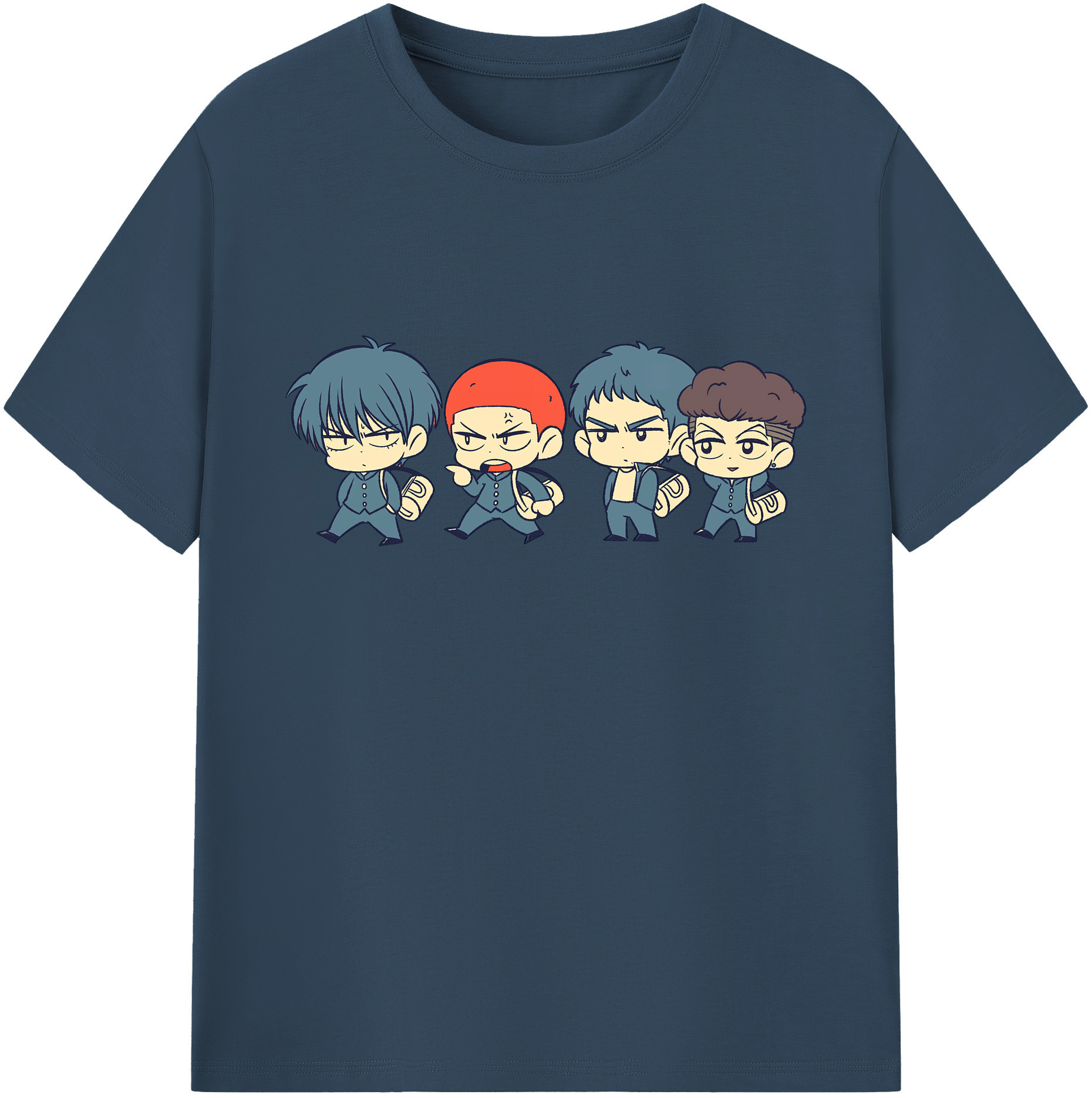 （画像用） SLAM DUNK／スラムダンク 綿100％ メンズ半袖Tシャツ｜肌触りやわらか＆通気性