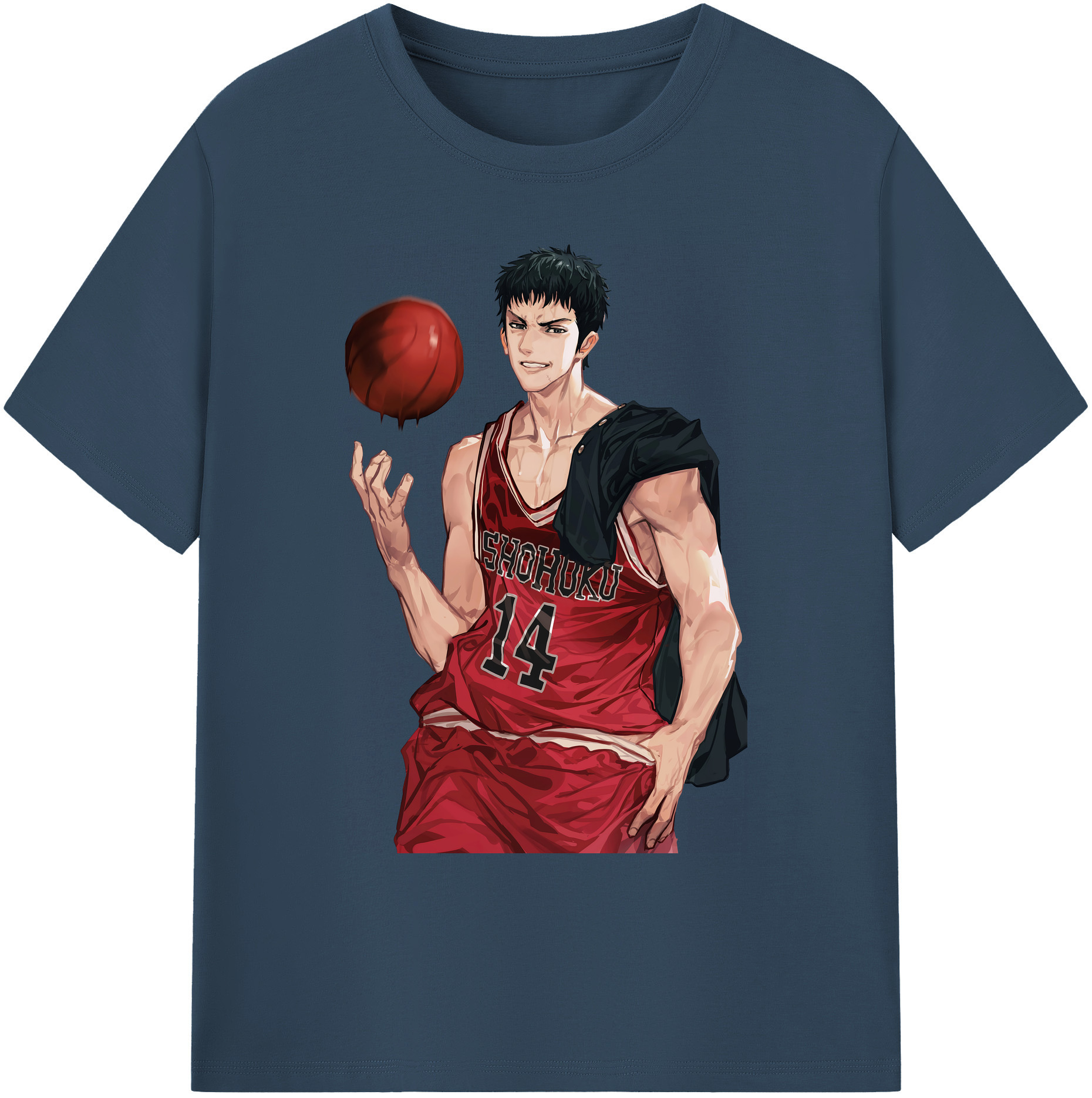（画像用） SLAM DUNK／スラムダンク 綿100％ メンズ半袖Tシャツ｜肌触りやわらか＆通気性