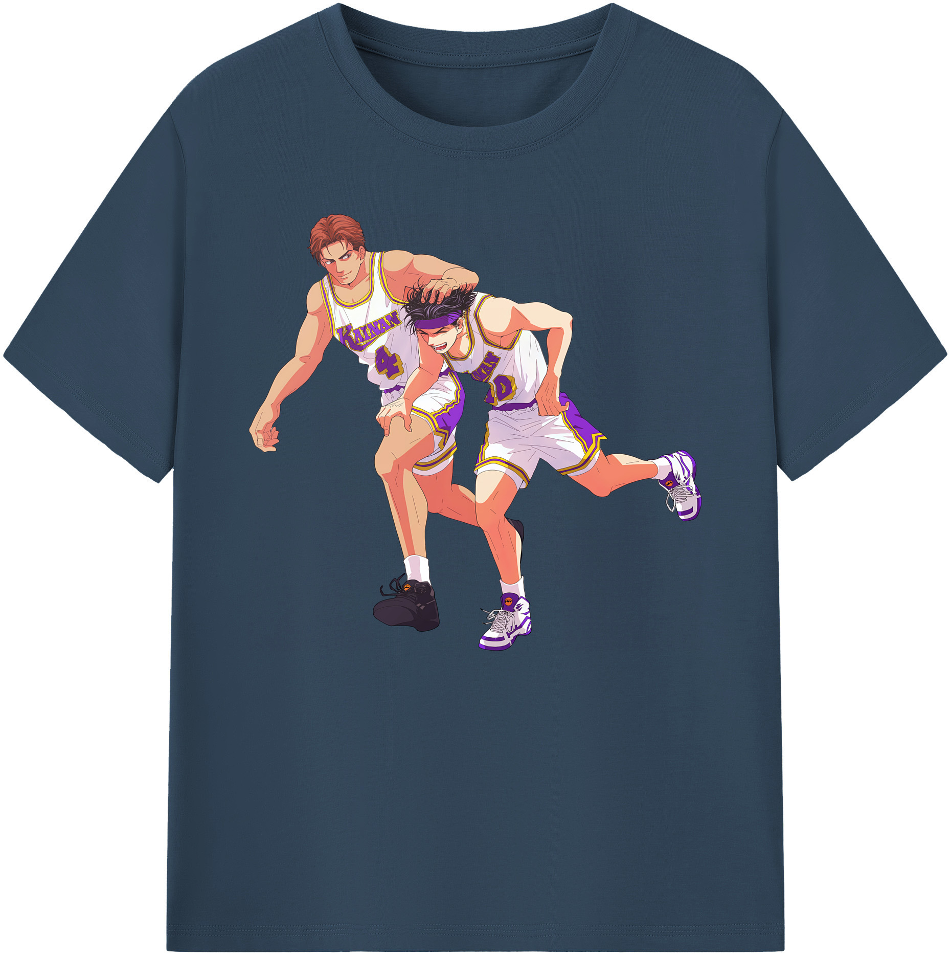 （画像用） SLAM DUNK／スラムダンク 綿100％ メンズ半袖Tシャツ｜肌触りやわらか＆通気性