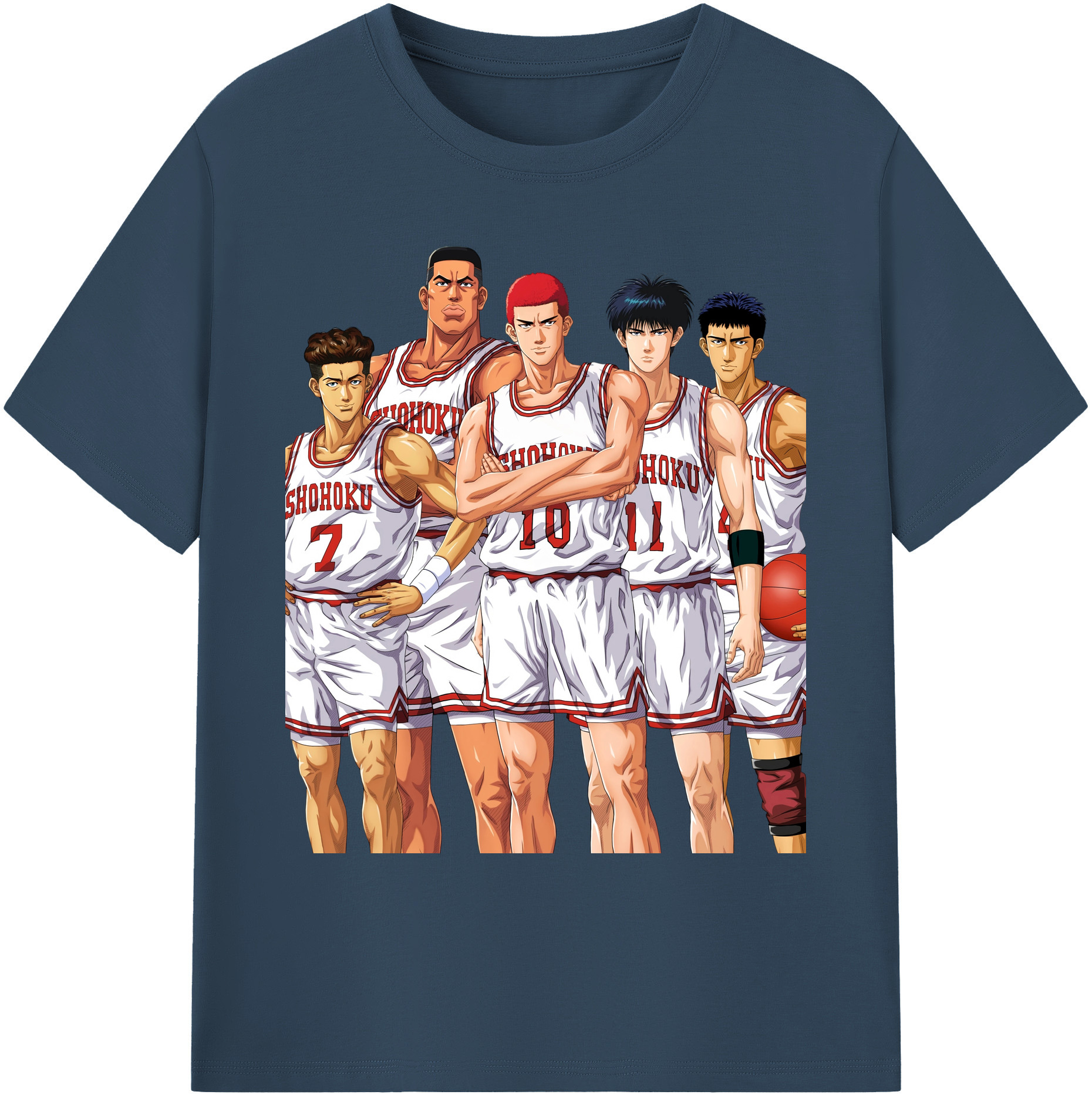 （画像用） SLAM DUNK／スラムダンク 綿100％ メンズ半袖Tシャツ｜肌触りやわらか＆通気性