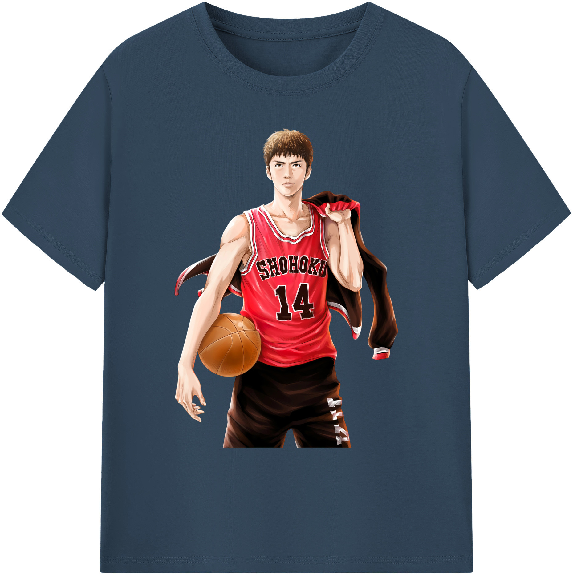 （画像用） SLAM DUNK／スラムダンク 綿100％ メンズ半袖Tシャツ｜肌触りやわらか＆通気性