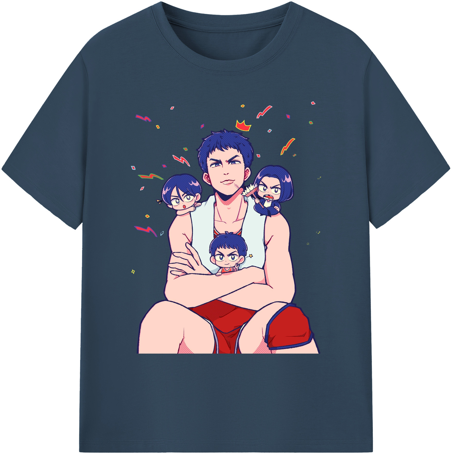 （画像用） SLAM DUNK／スラムダンク 綿100％ メンズ半袖Tシャツ｜肌触りやわらか＆通気性