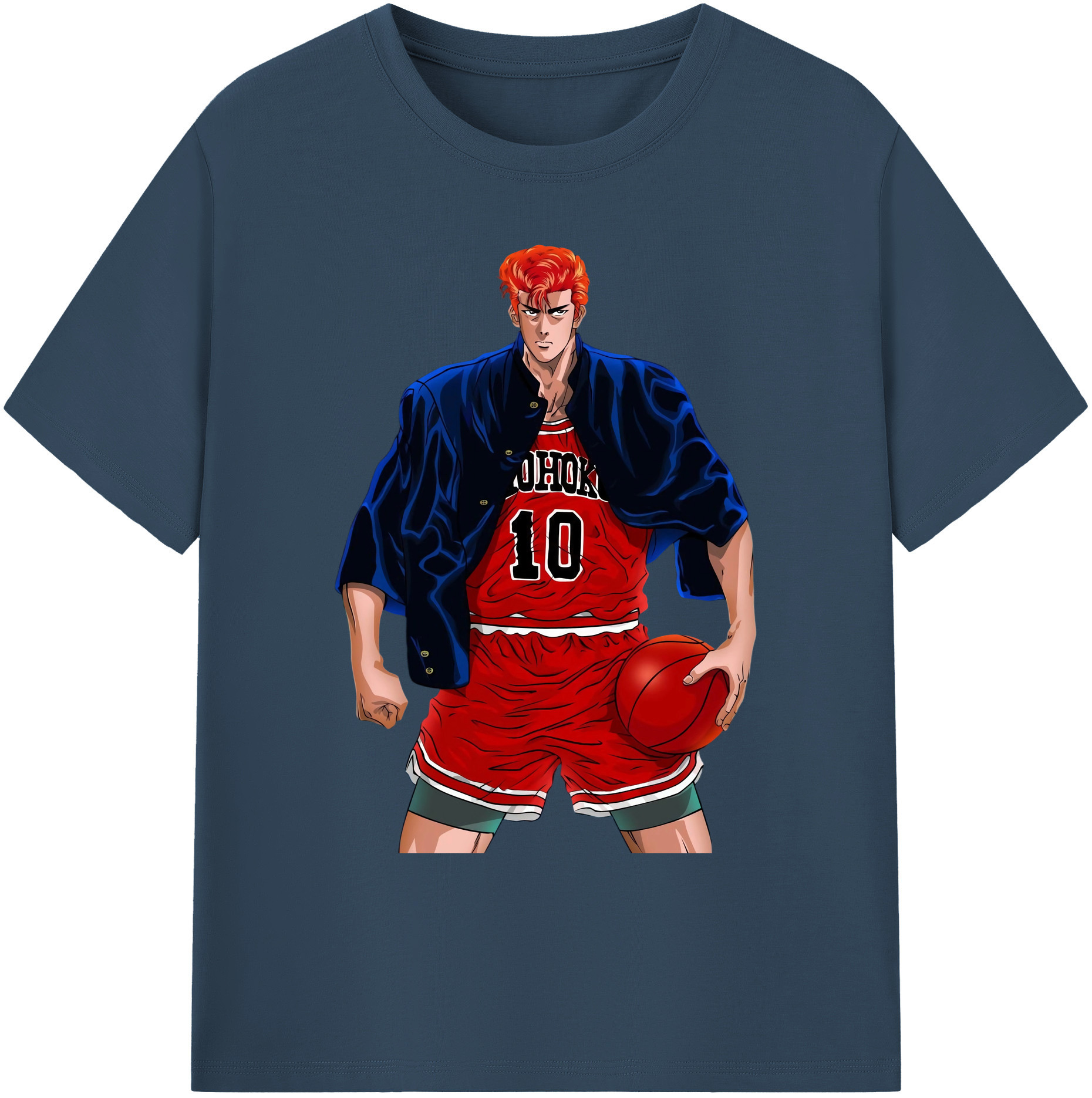 （画像用） SLAM DUNK／スラムダンク 綿100％ メンズ半袖Tシャツ｜肌触りやわらか＆通気性