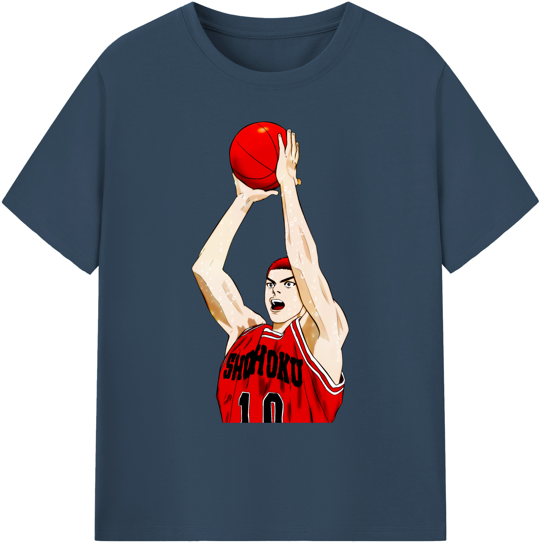 （画像用） SLAM DUNK／スラムダンク 綿100％ メンズ半袖Tシャツ｜肌触りやわらか＆通気性