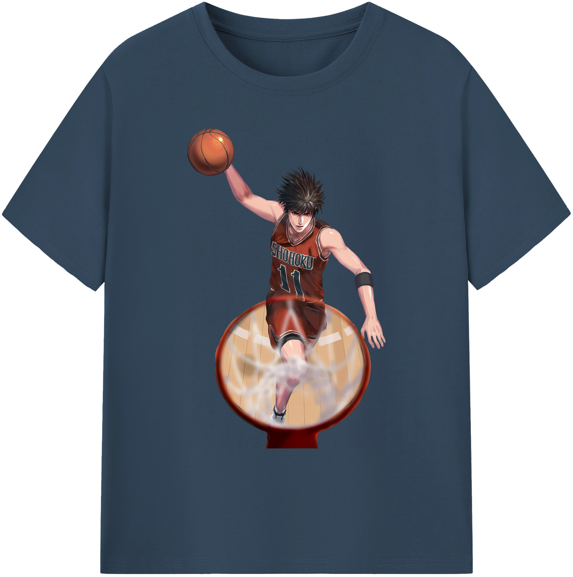 （画像用） SLAM DUNK／スラムダンク 綿100％ メンズ半袖Tシャツ｜肌触りやわらか＆通気性