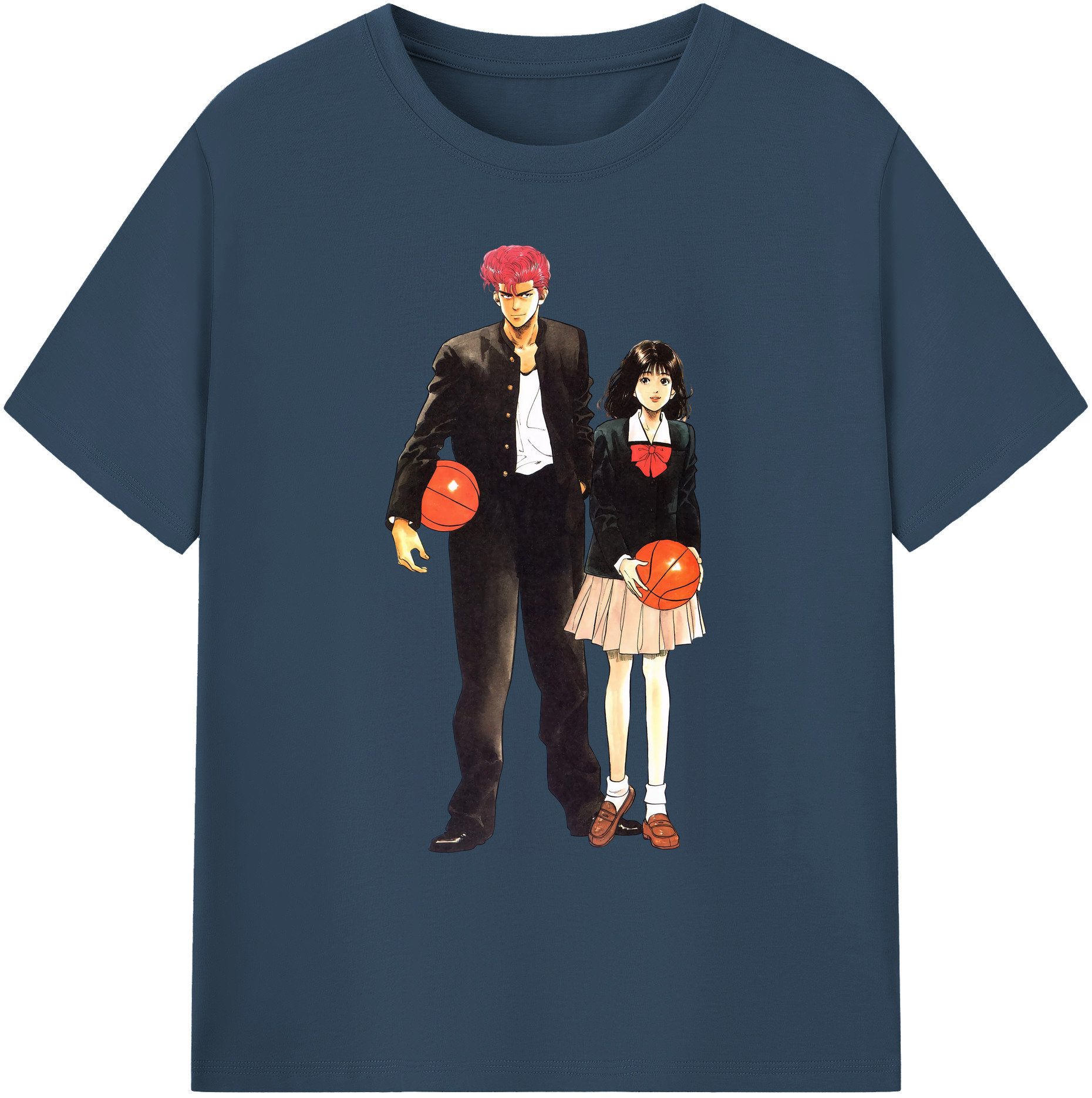 （画像用） SLAM DUNK／スラムダンク 綿100％ メンズ半袖Tシャツ｜肌触りやわらか＆通気性