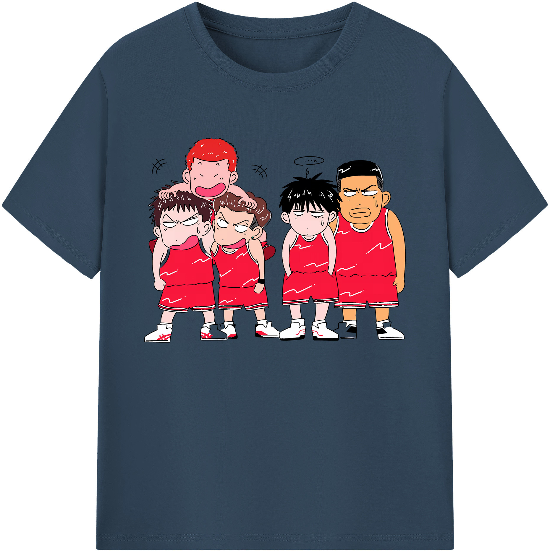 （画像用） SLAM DUNK／スラムダンク 綿100％ メンズ半袖Tシャツ｜肌触りやわらか＆通気性