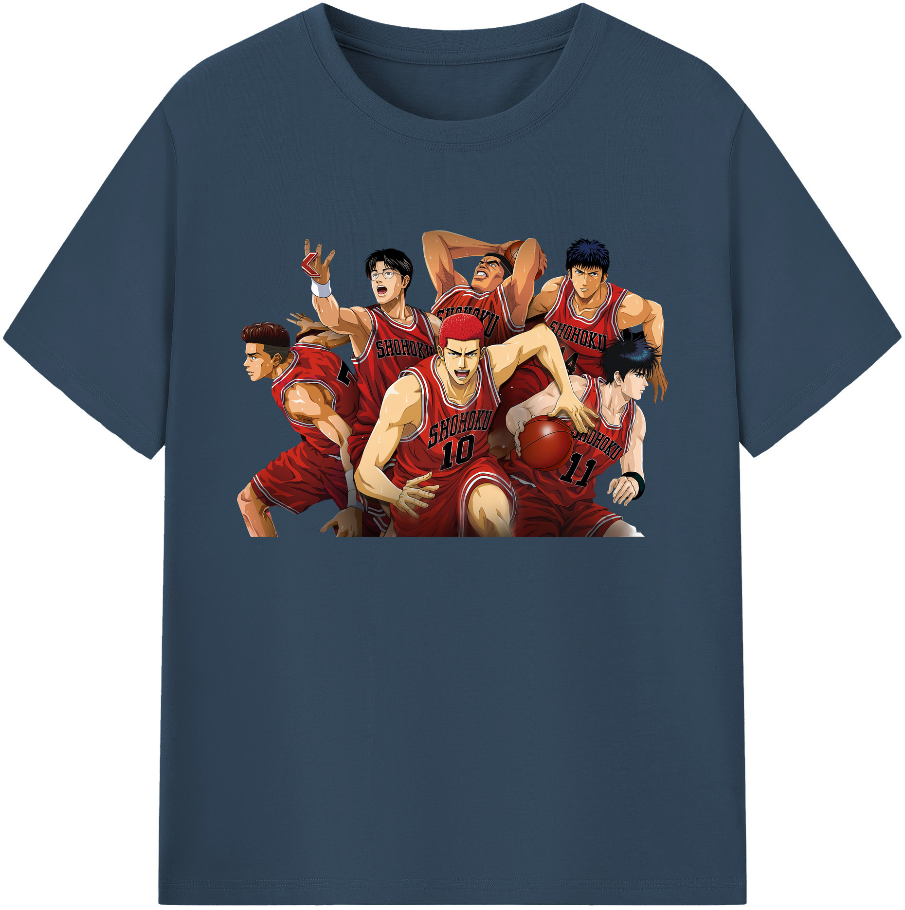 （画像用） SLAM DUNK／スラムダンク 綿100％ メンズ半袖Tシャツ｜肌触りやわらか＆通気性