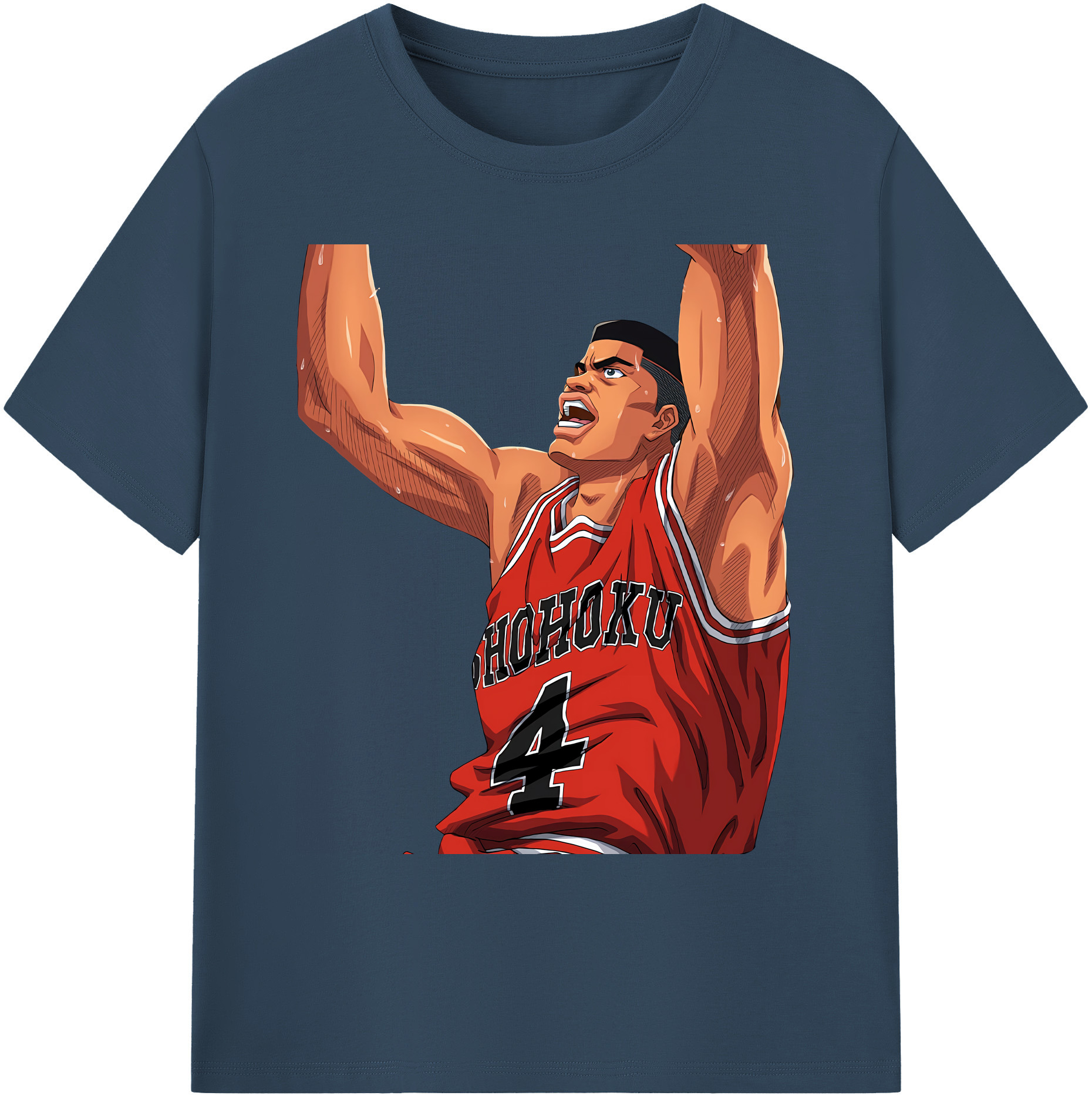 （画像用） SLAM DUNK／スラムダンク 綿100％ メンズ半袖Tシャツ｜肌触りやわらか＆通気性