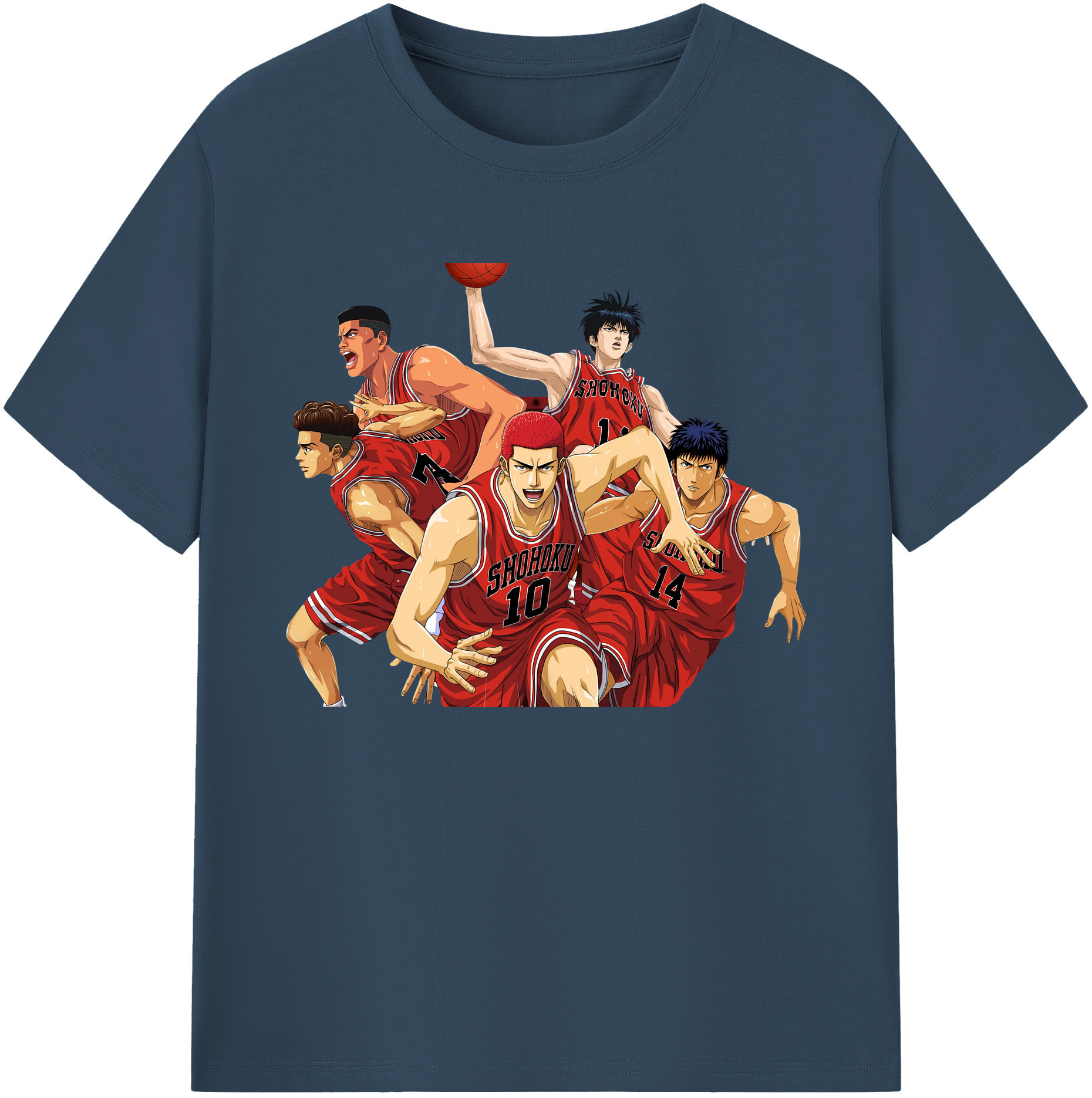 （画像用） SLAM DUNK／スラムダンク 綿100％ メンズ半袖Tシャツ｜肌触りやわらか＆通気性