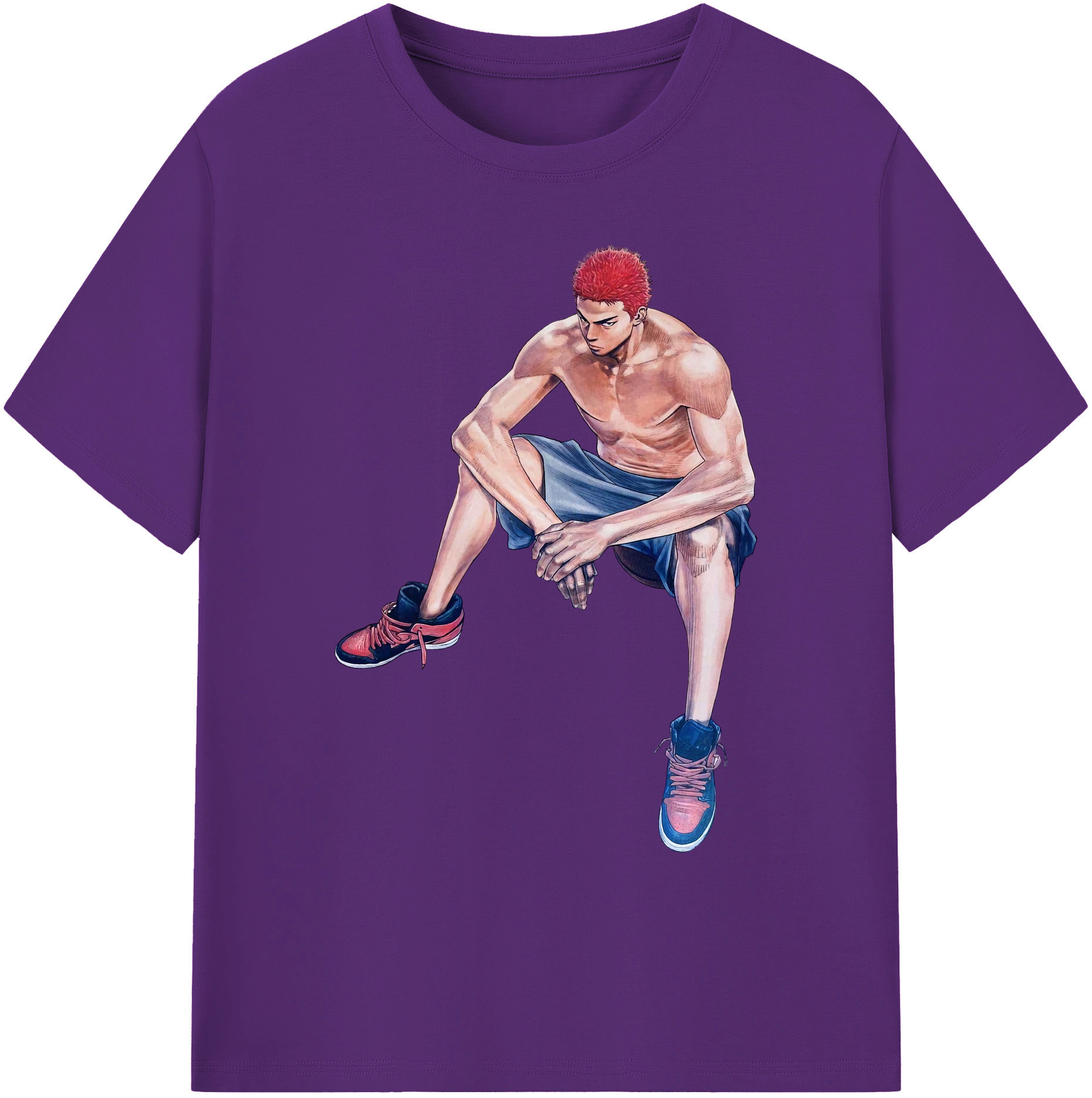 （画像用） SLAM DUNK／スラムダンク 綿100％ メンズ半袖Tシャツ｜肌触りやわらか＆通気性