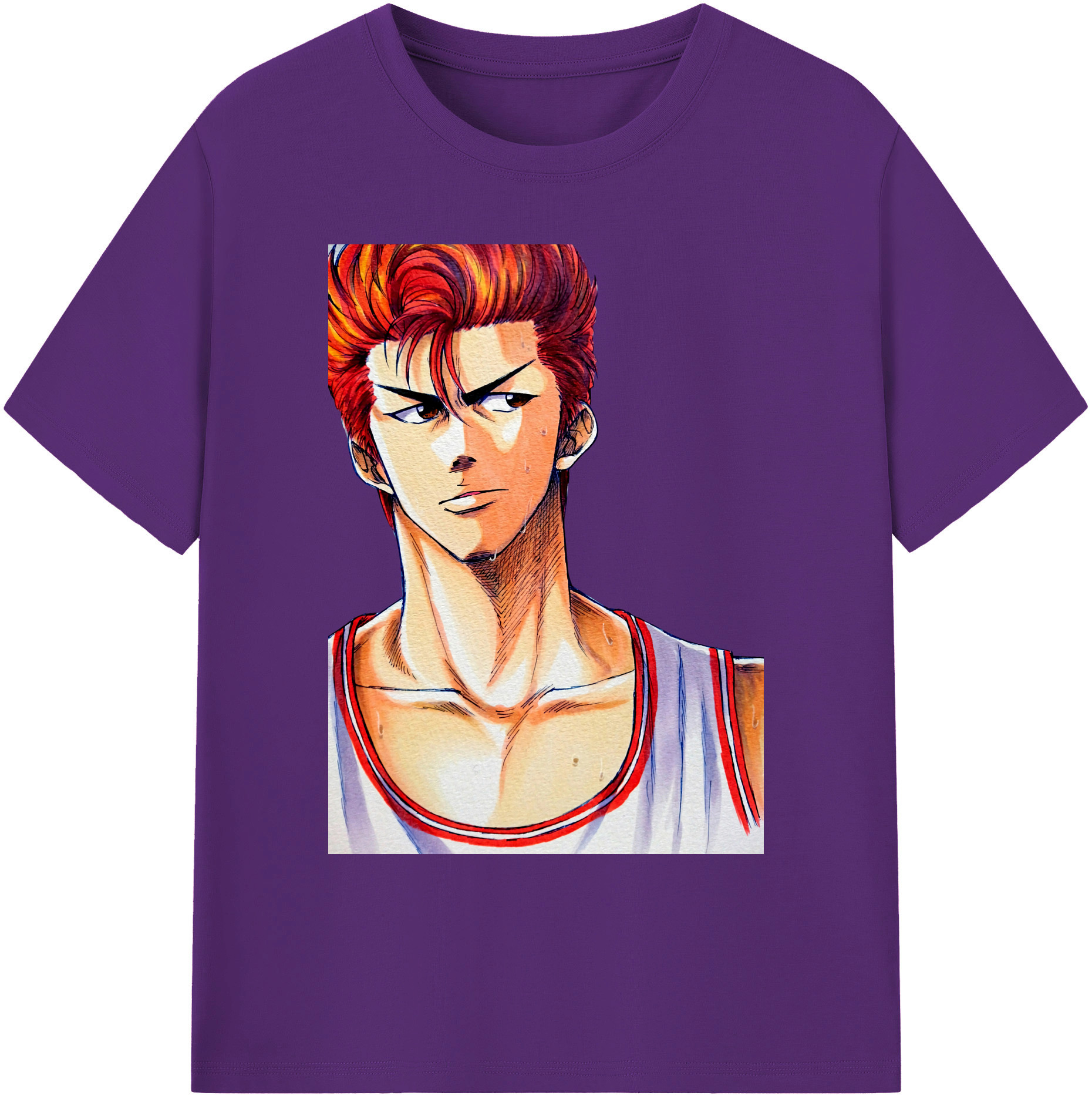 （画像用） SLAM DUNK／スラムダンク 綿100％ メンズ半袖Tシャツ｜肌触りやわらか＆通気性