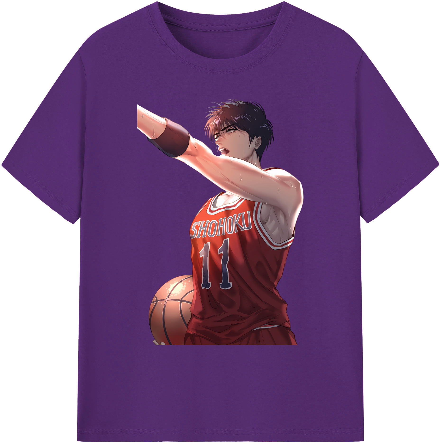 （画像用） SLAM DUNK／スラムダンク 綿100％ メンズ半袖Tシャツ｜肌触りやわらか＆通気性