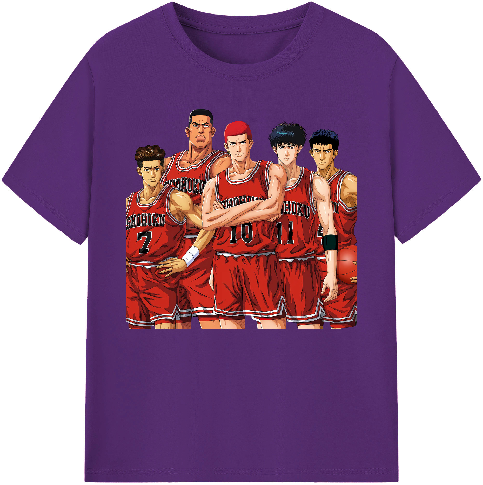 （画像用） SLAM DUNK／スラムダンク 綿100％ メンズ半袖Tシャツ｜肌触りやわらか＆通気性
