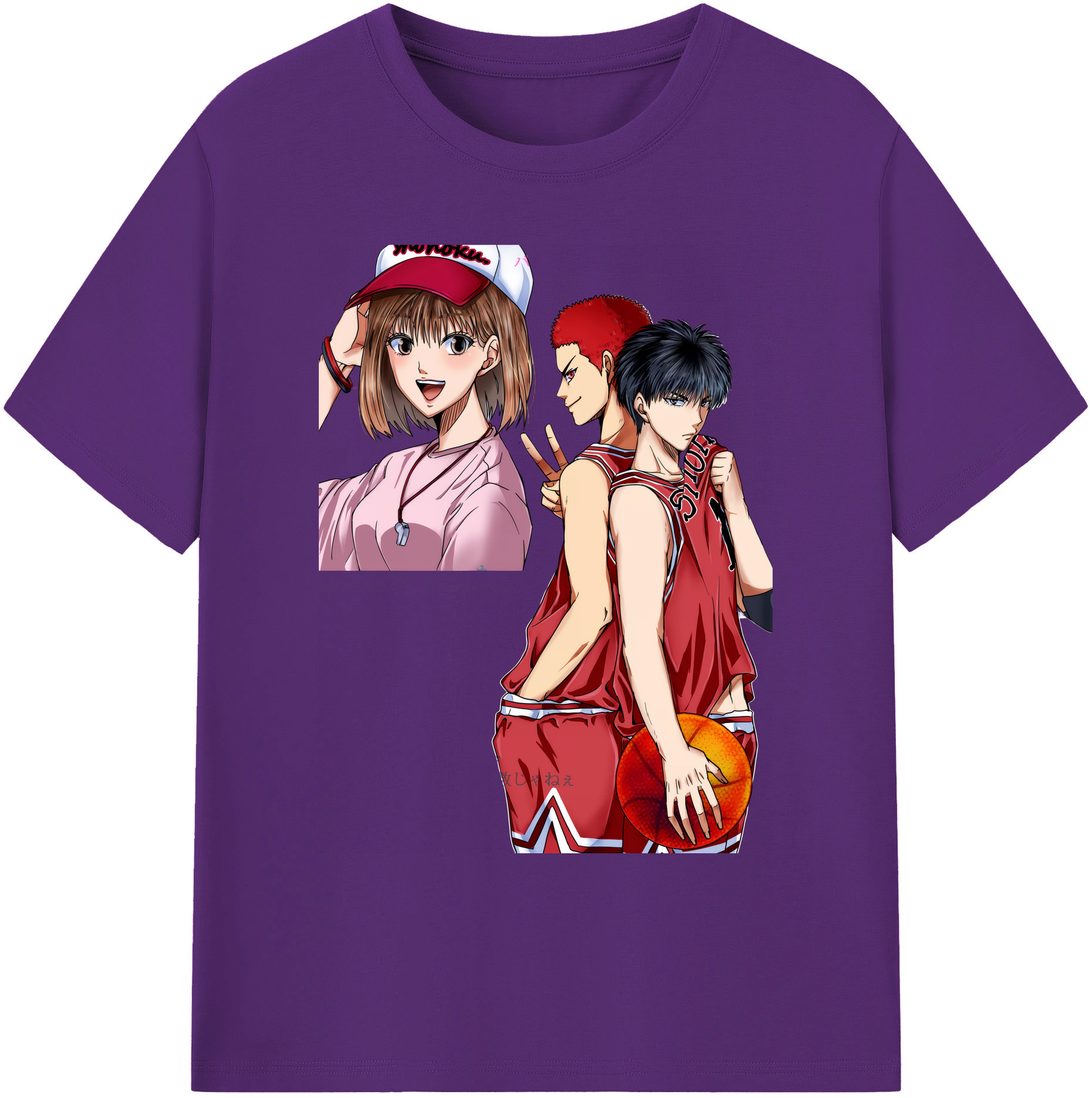 （画像用） SLAM DUNK／スラムダンク 綿100％ メンズ半袖Tシャツ｜肌触りやわらか＆通気性
