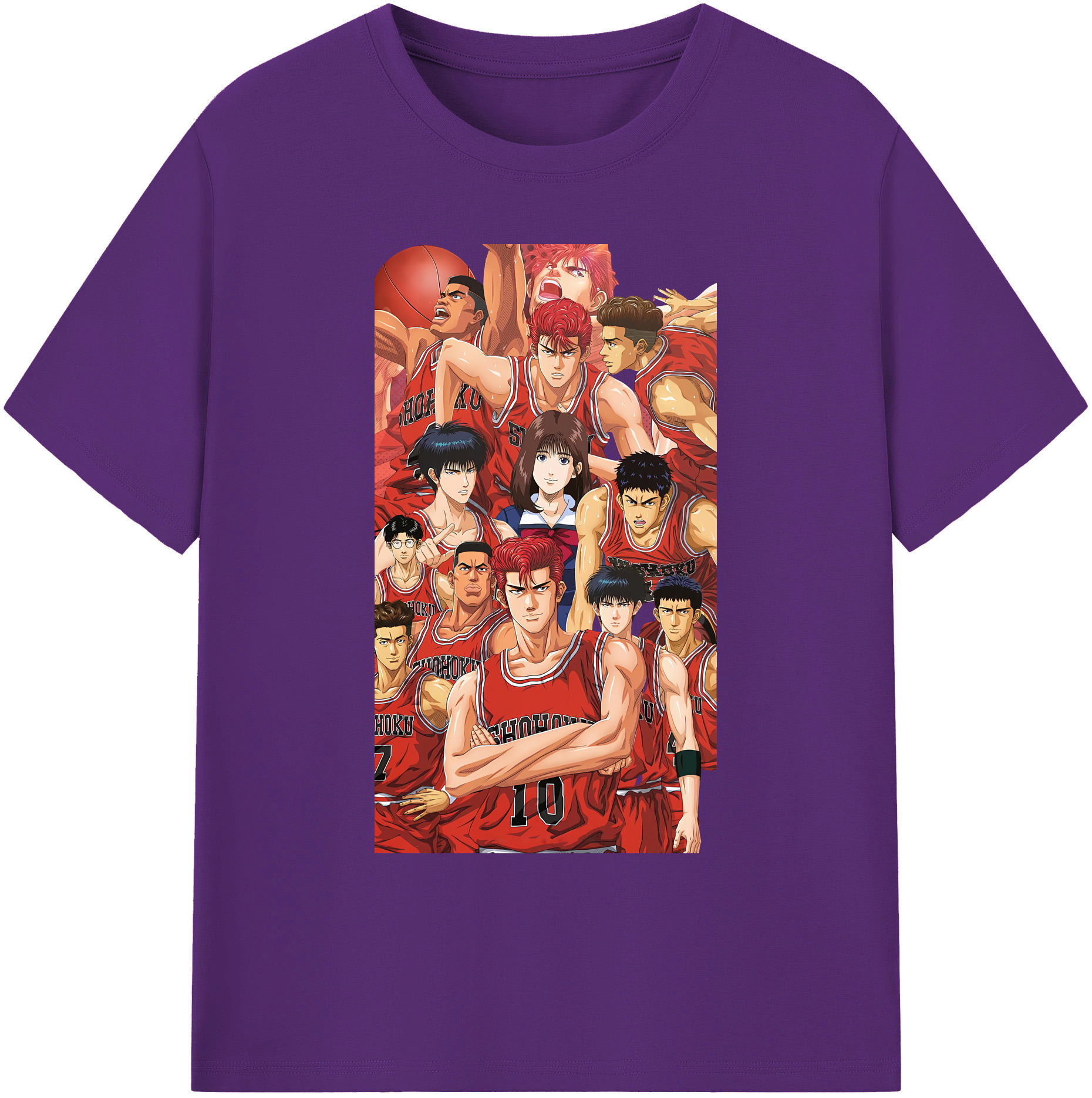 （画像用） SLAM DUNK／スラムダンク 綿100％ メンズ半袖Tシャツ｜肌触りやわらか＆通気性