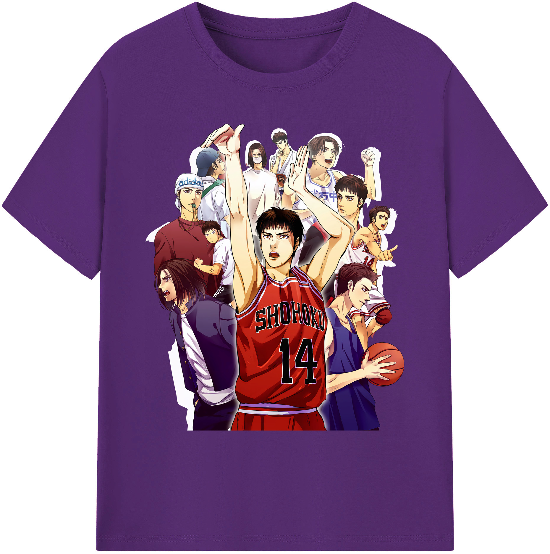 （画像用） SLAM DUNK／スラムダンク 綿100％ メンズ半袖Tシャツ｜肌触りやわらか＆通気性